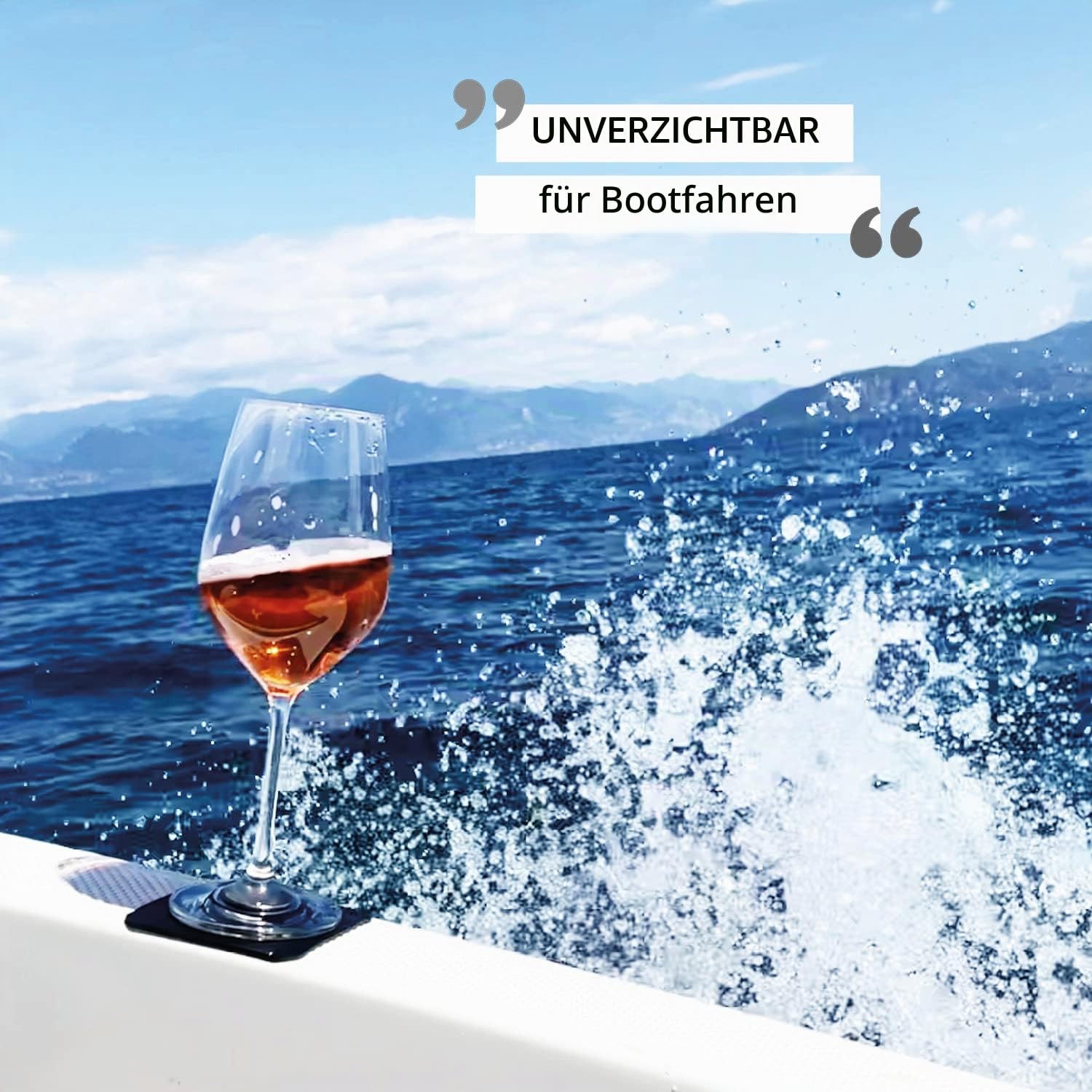 silwy® Vorteilsset Magnetgläser Wein bestehend aus feinen, magnetischen Kristallgläsern Wein (0,25 l) inkl. metallischen Nano-Untersetzern sowie einer Metall-Leiste 25 cm Black