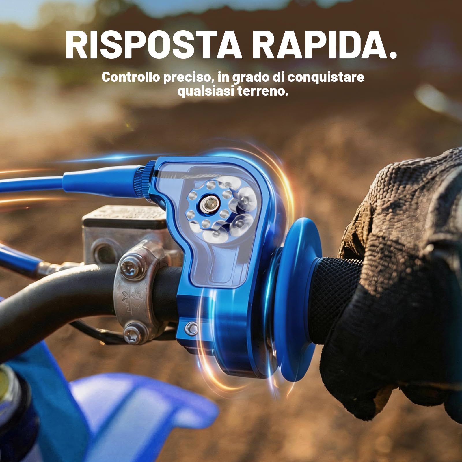 Gas Rapido Domino Per Moto 7/8” – Manopola Acceleratore Regolabile In Alluminio CNC Per Beta, CRF, DRZ, Pit Bike