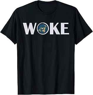 Woke T Shirt Flat Earth Society Planet for Men Women Gift