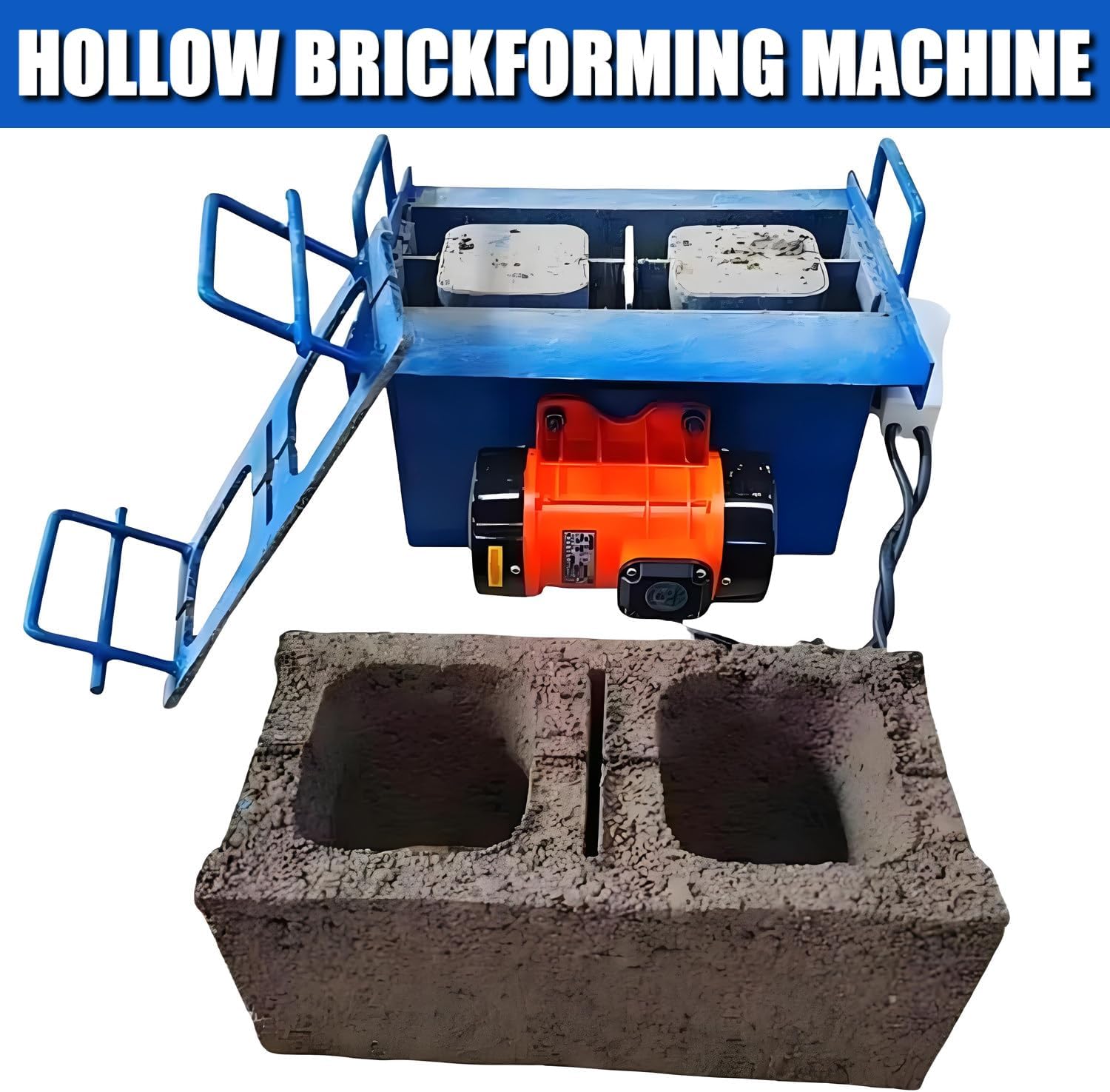 Electric Hollow Making Maker Machine, Concrete Block Making Machine for Construction, for Cement and Concrete Blocks