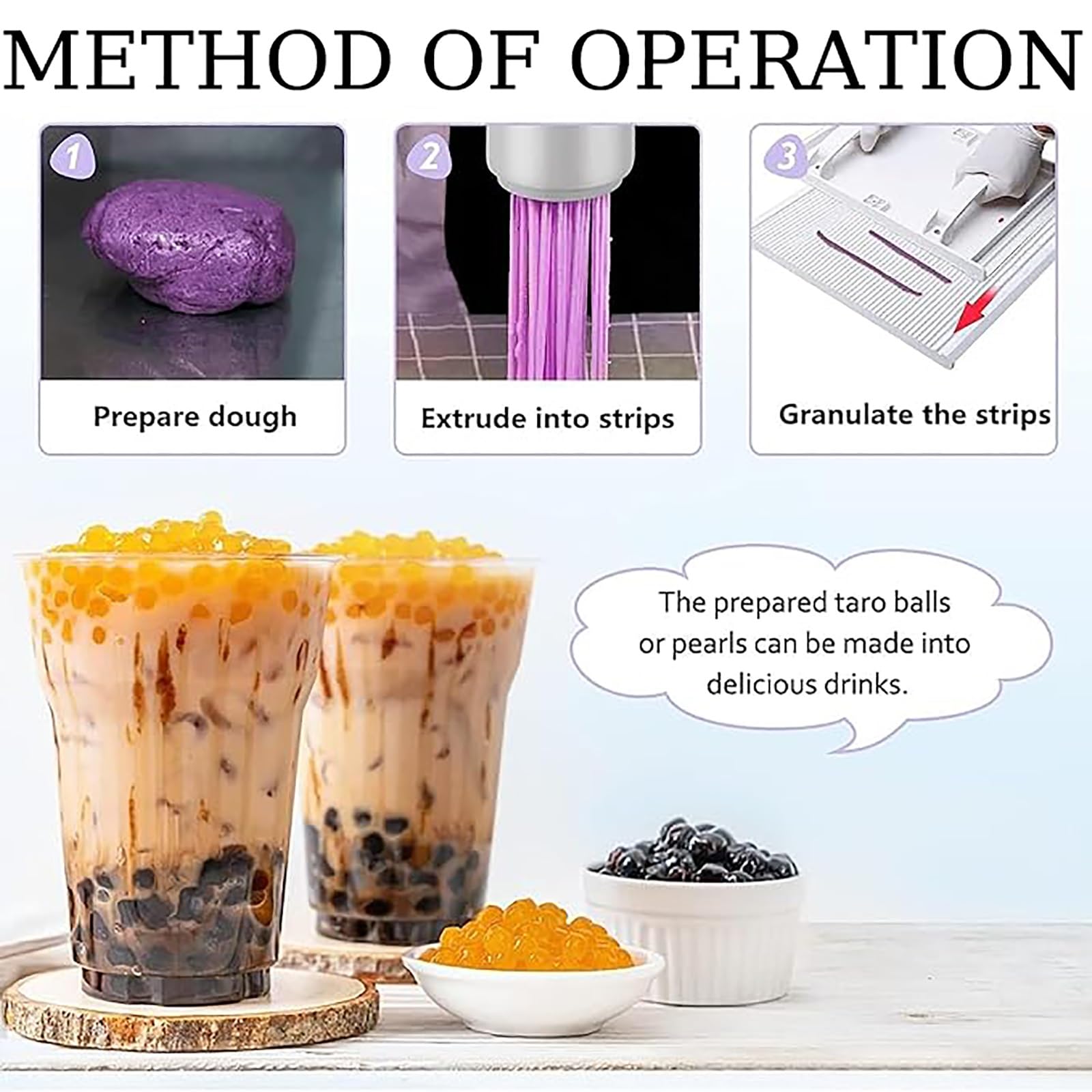 Bolle di tè fai da te per creare perle di tapioca fatte in casa e tè Boba, accessorio da cucina facile per bevande divertenti