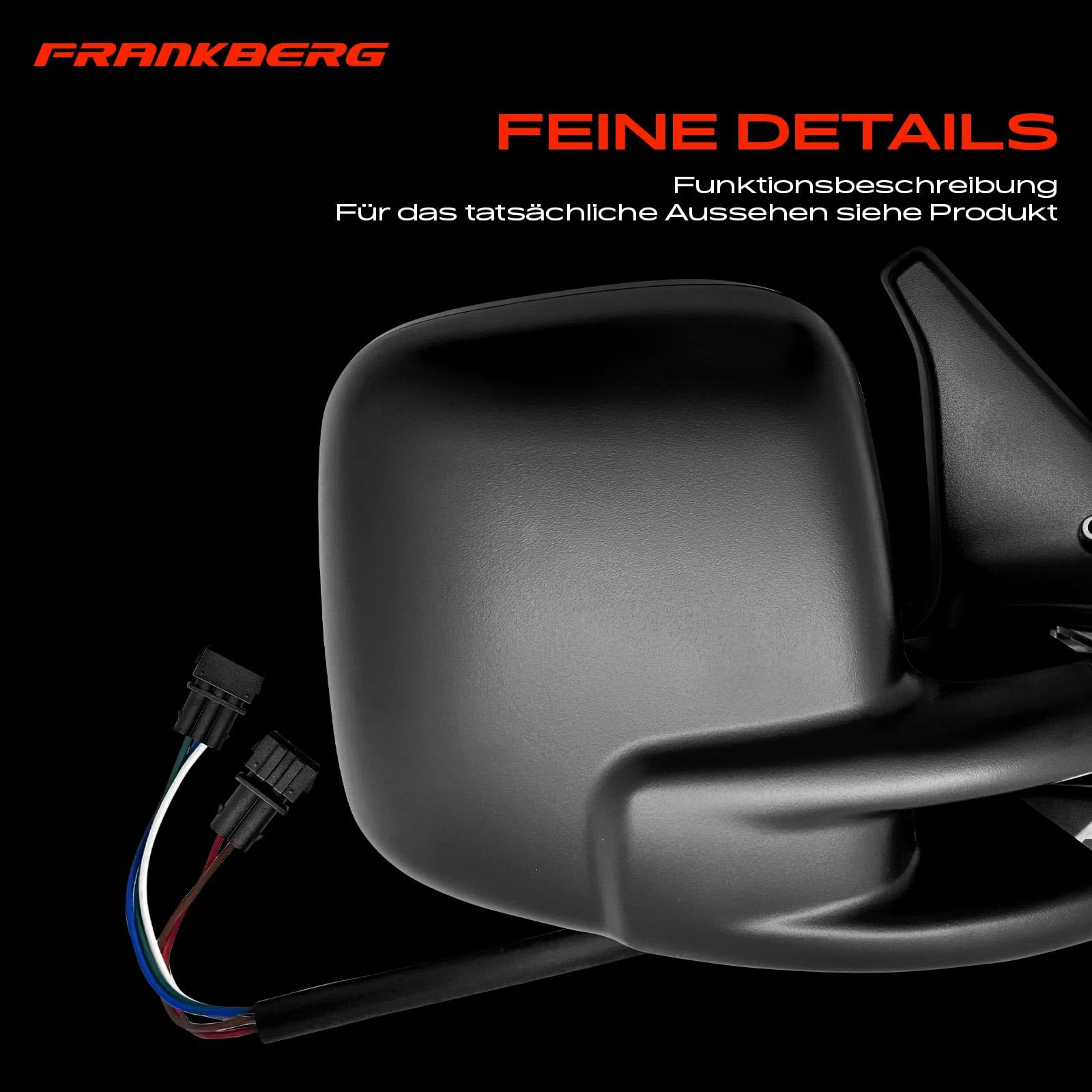 Frankberg 1x Specchietto esterno destro elettrico a 2 poli/3 poli