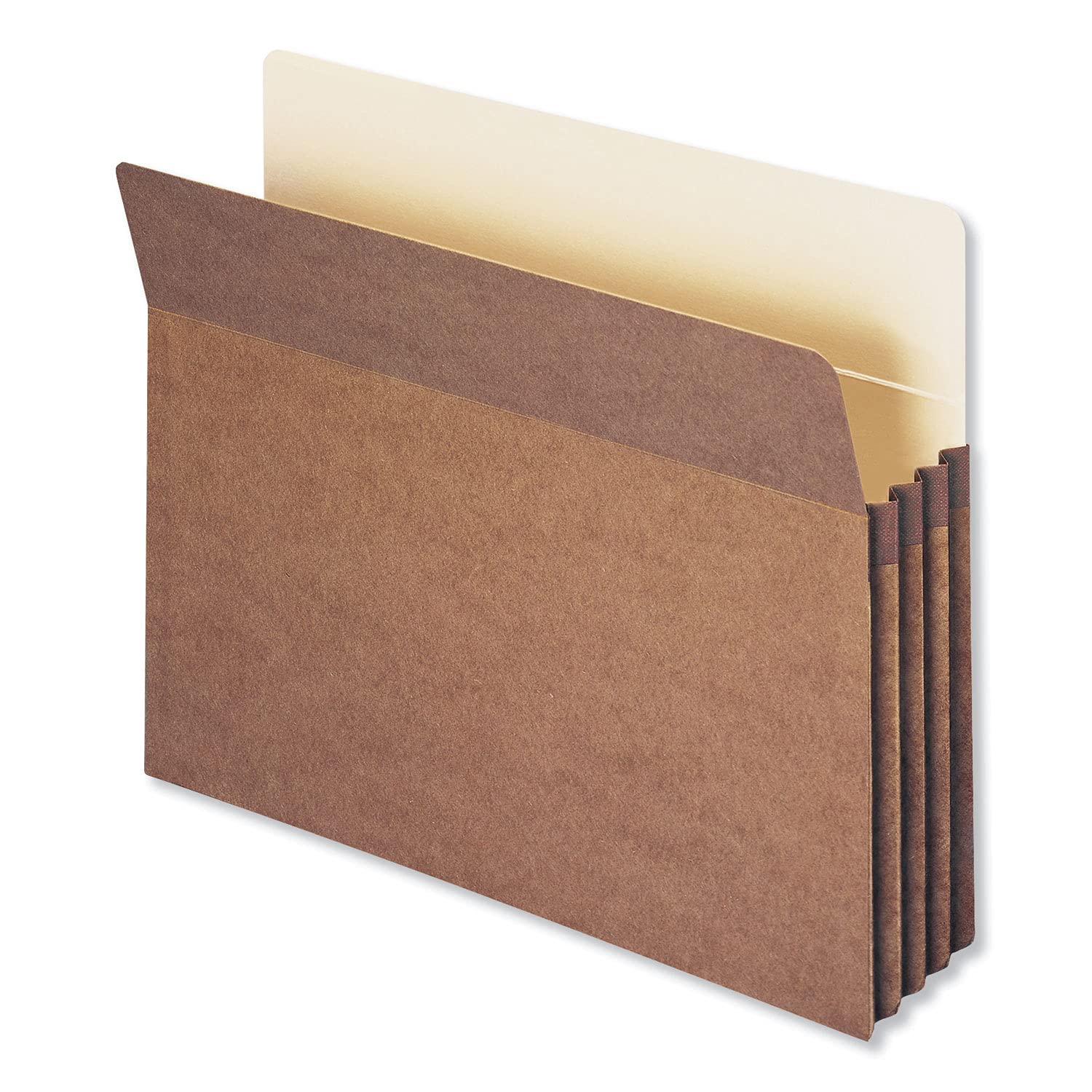 Smead 73805 - Vaschetta portadocumenti a taglio dritto da 8,9 cm, formato lettera, corda rossa, 50 pezzi