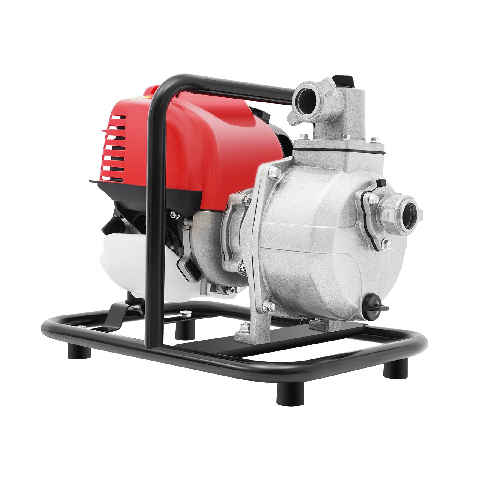 38CC Portable Gasoline Engine Water Pump with Recoil Pull Start System, 4-Stroke Water Transfer Pump with 900ml Oil Tank, Max. Flow Rate: 135L/min, Water Head: 30m