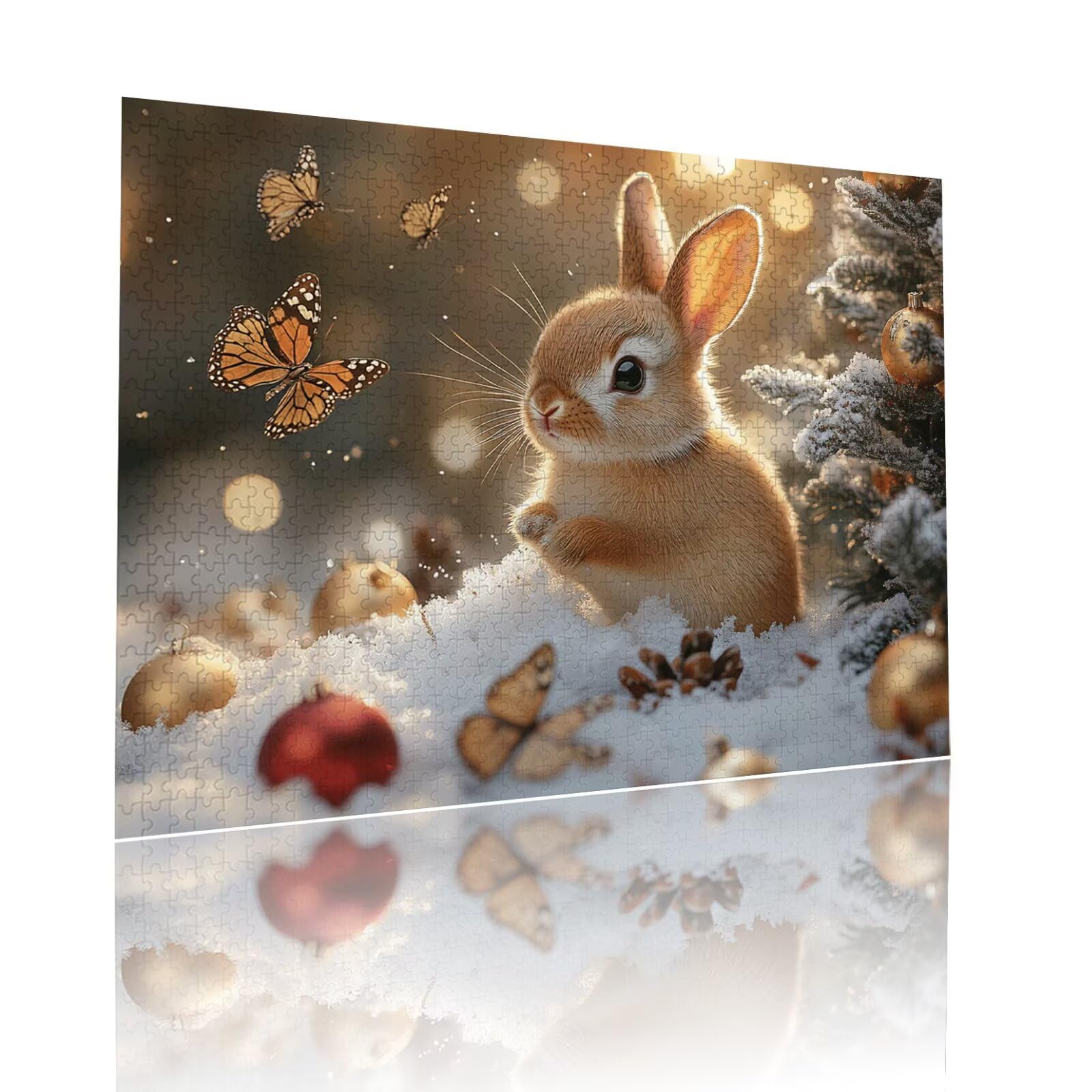 Kaninchen Puzzle für Erwachsene Kinder Anspruchsvoll 5000 Teile Impossible Klassische Puzzles Schwer Schmetterling ab 8 9 10 Jahre für Mädchen Jungen Jigsaw Kunst Educa, für Geschenke 105x156cm t-949