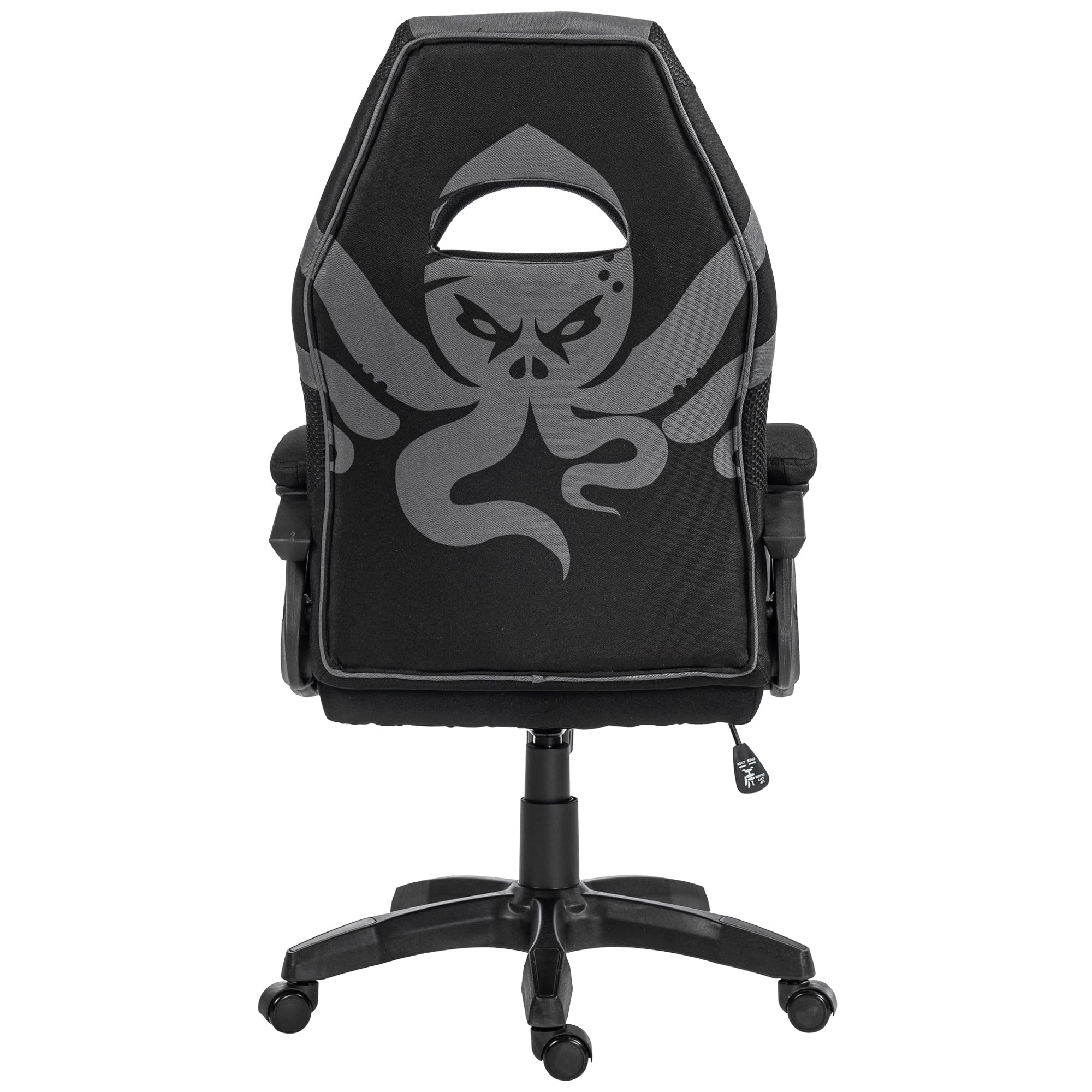 Sedia Gaming Tessuto Traspirante - Poltrona Gaming Ergonomica Con Inserti Mesh, Imbottitura Morbida, Funzione Dondolo E Gaslift, Sedia Ufficio Portata 130 kg, Nero-Grigio