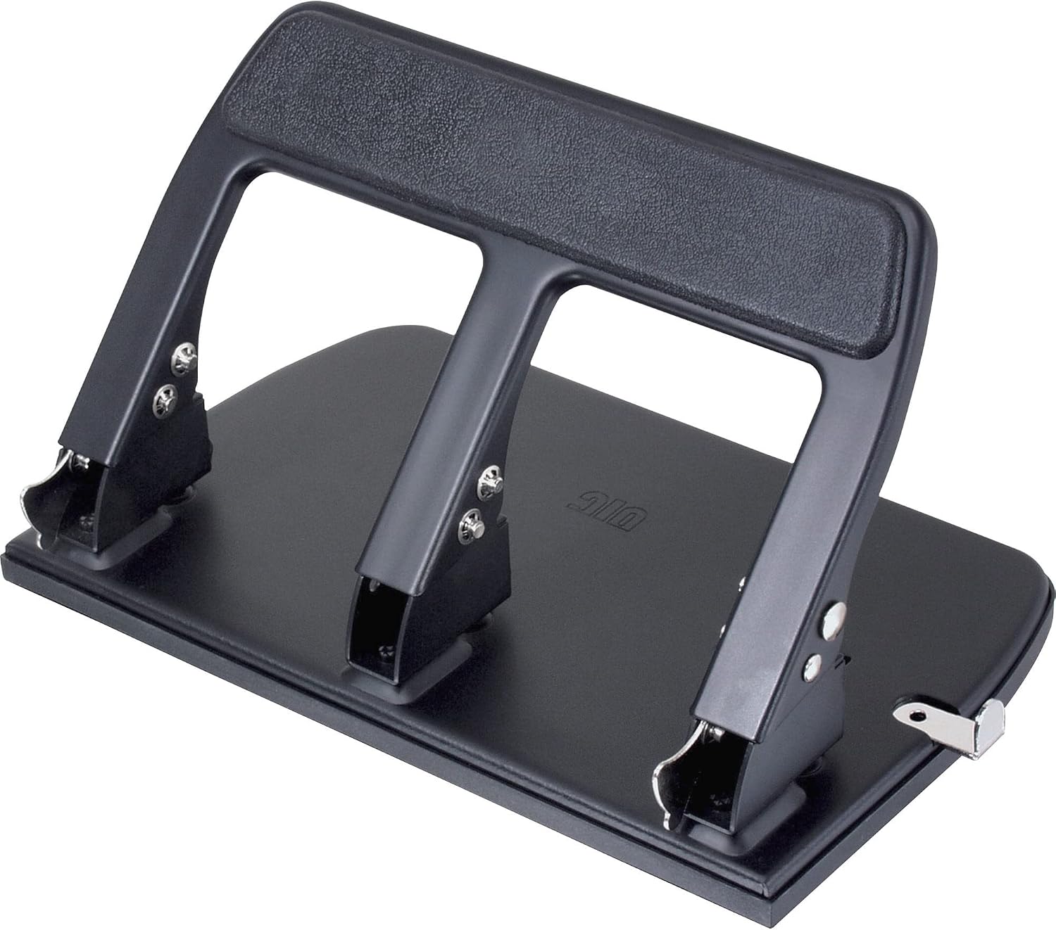 Office mate Heavy Duty 3 Hole Punch with Padded Handle, 40-Sheet Capacity, Black (90089)