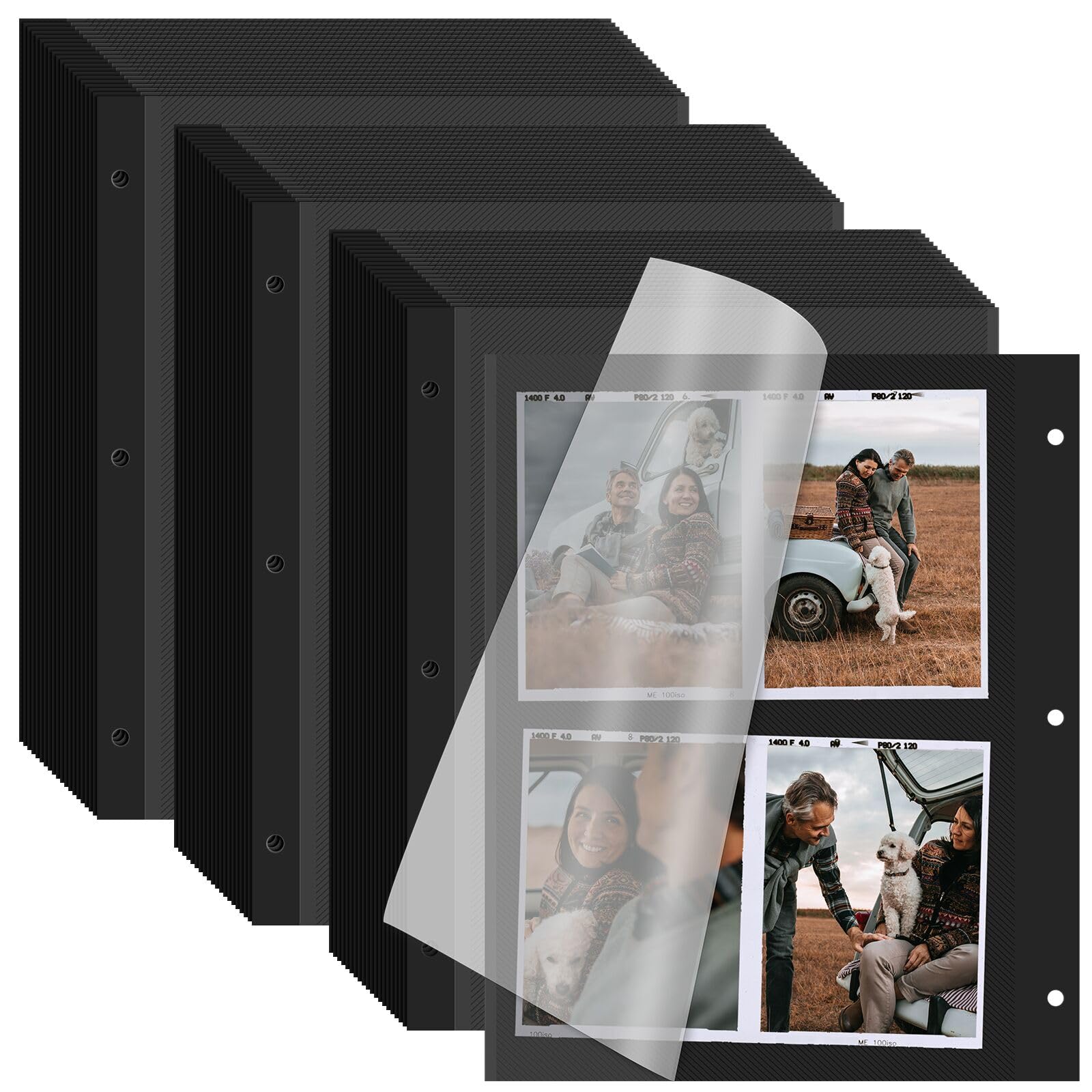 Recharge classeur 3 anneaux VOKOY pour protéger et classer les photos de toutes tailles