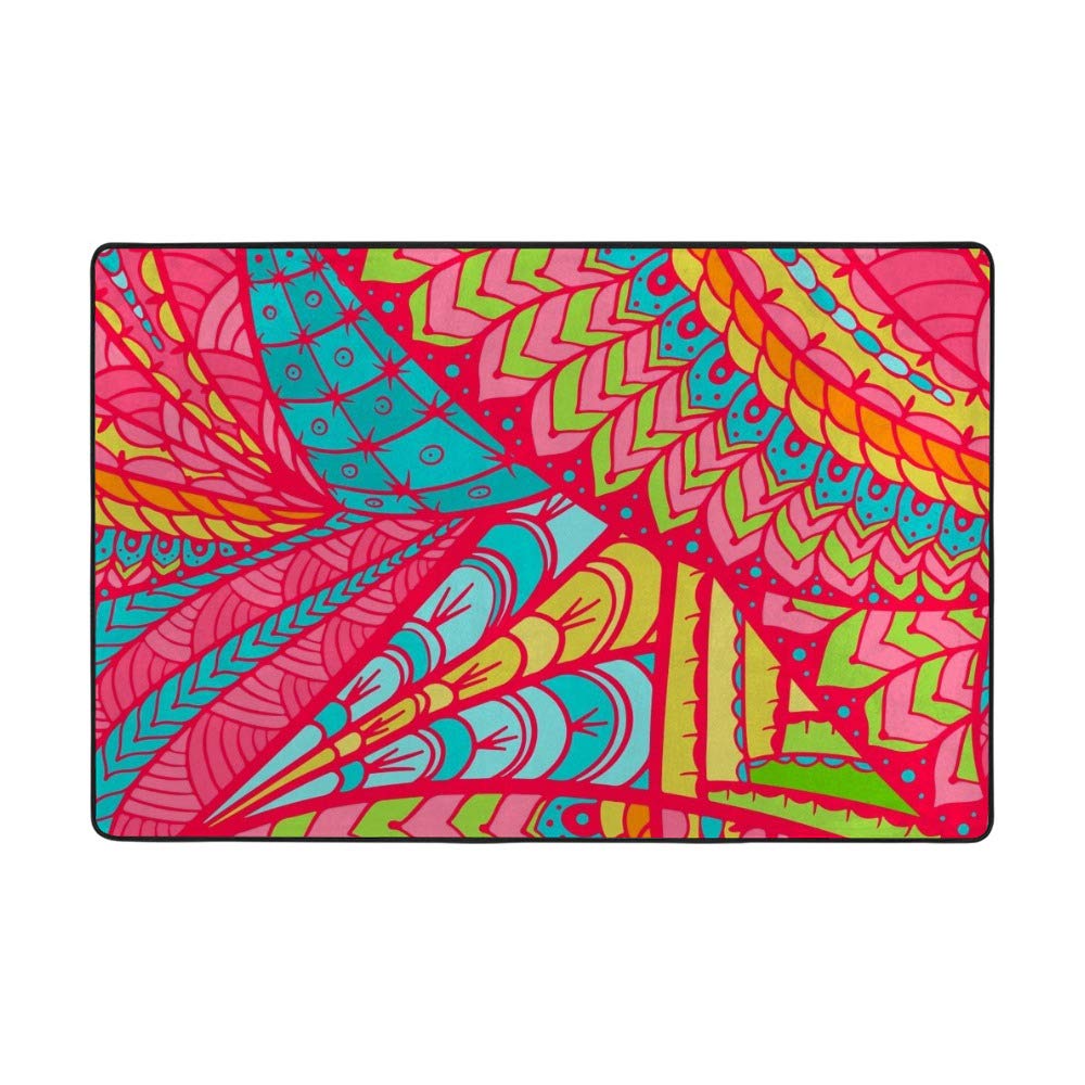 Tapis coloré abstrait Ruchen pour réveiller la déco du salon