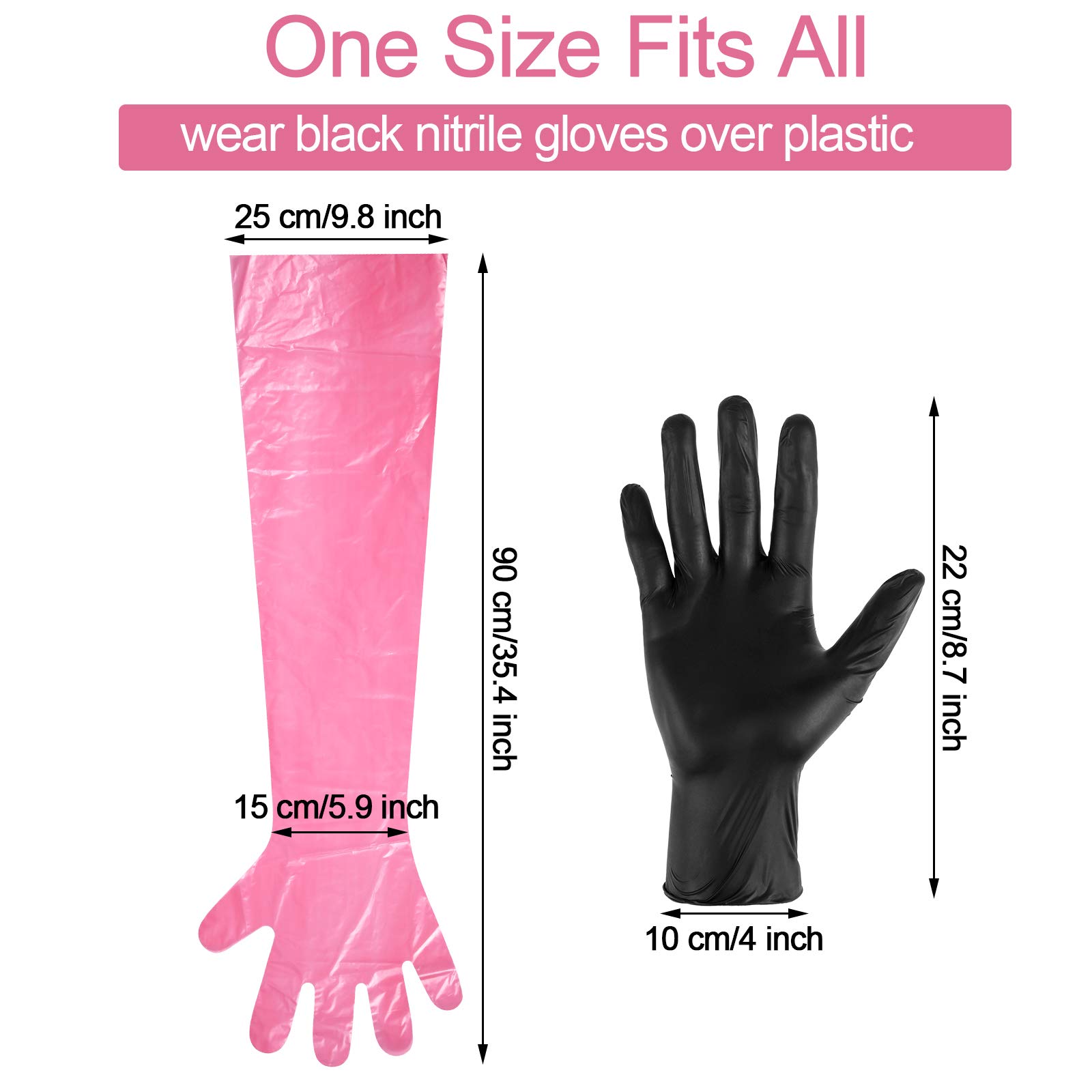 Honeydak 20 Pairs Field Dressing Gloves Deer Gutting