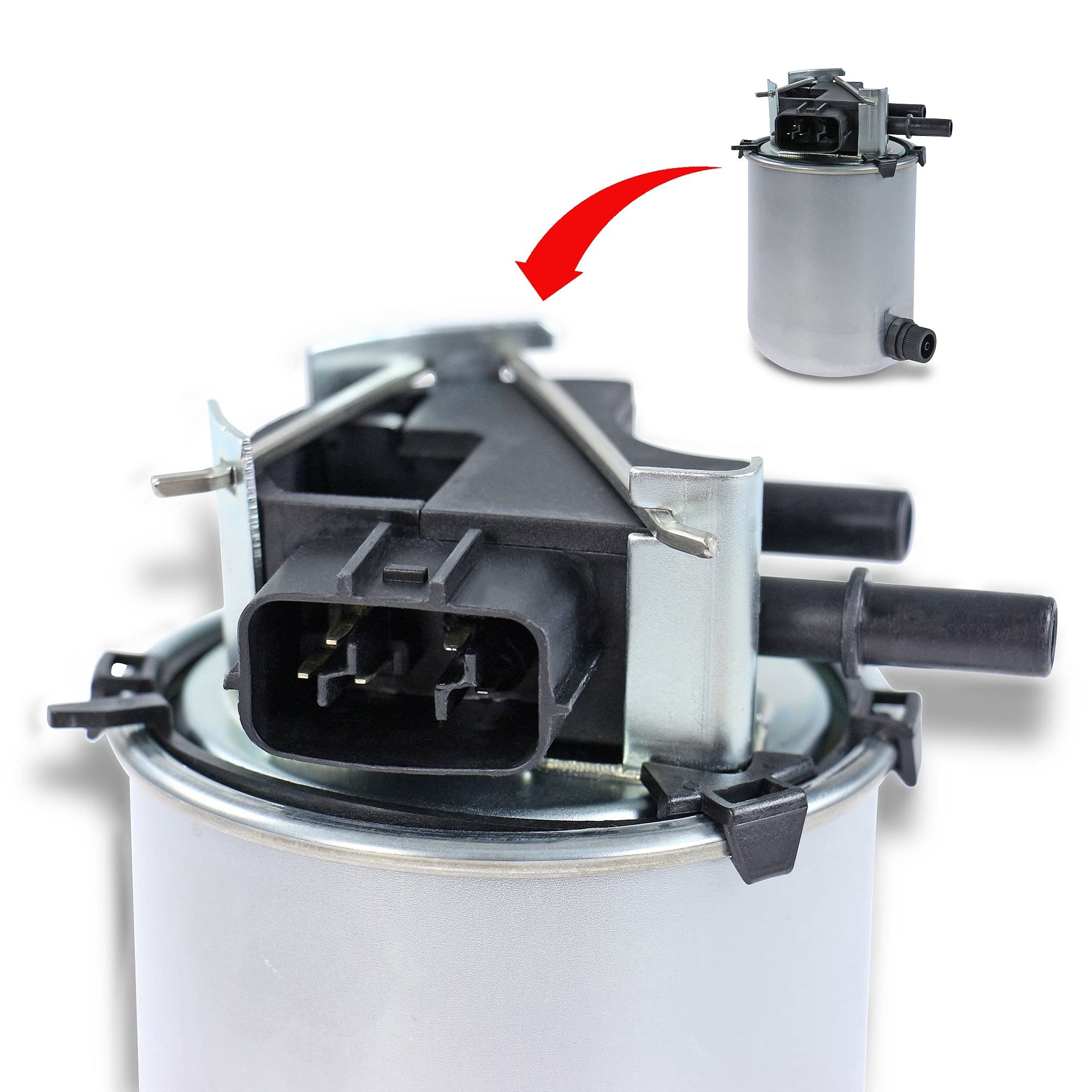 febi bilstein 101325 Filtre à carburant avec chauffage du filtre, 1 pièce