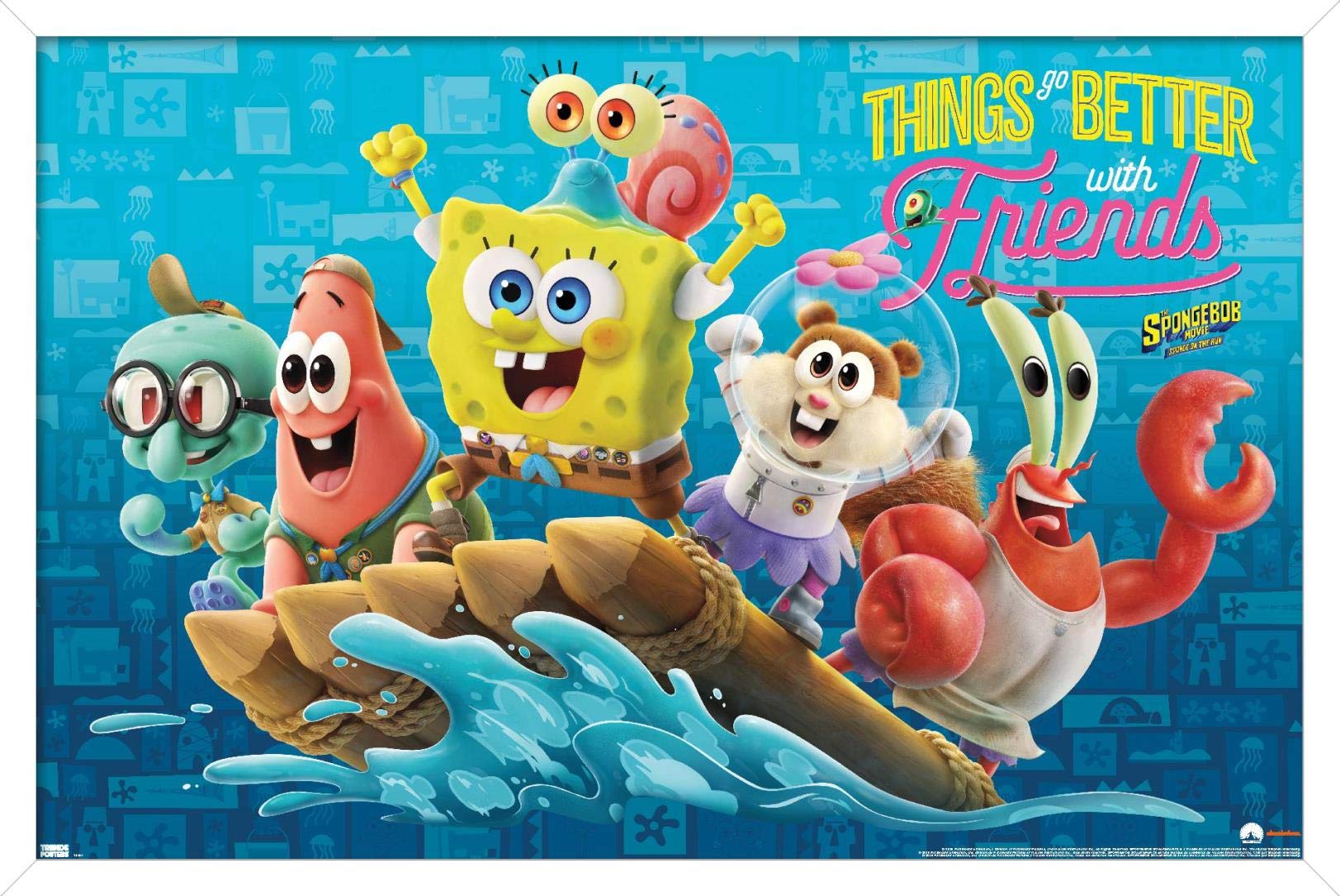 スポンジボブ : スポンジ・ボブ オンライン限定SpongeBob 額装 アート