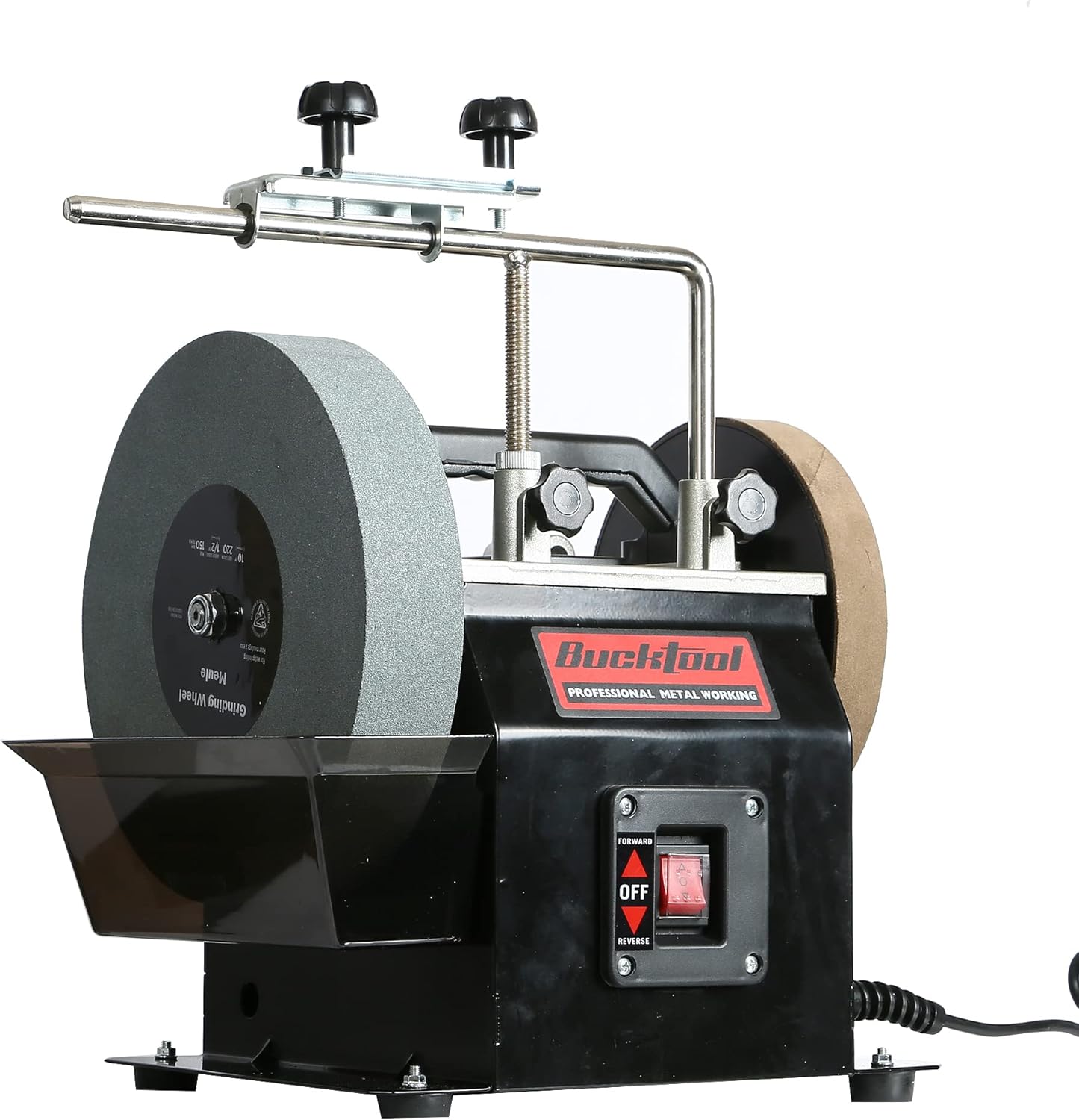 BUCKTOOL 250mm Electric Wet Stone Grinder, 180W Sharpening and Honing System, 230240V Water