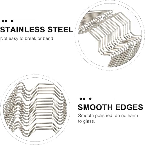 Miniatura 9 de Clips de fijación de invernadero de acero inoxidable, abrazaderas de acristalamiento de alambre de resorte para instalación segura de paneles