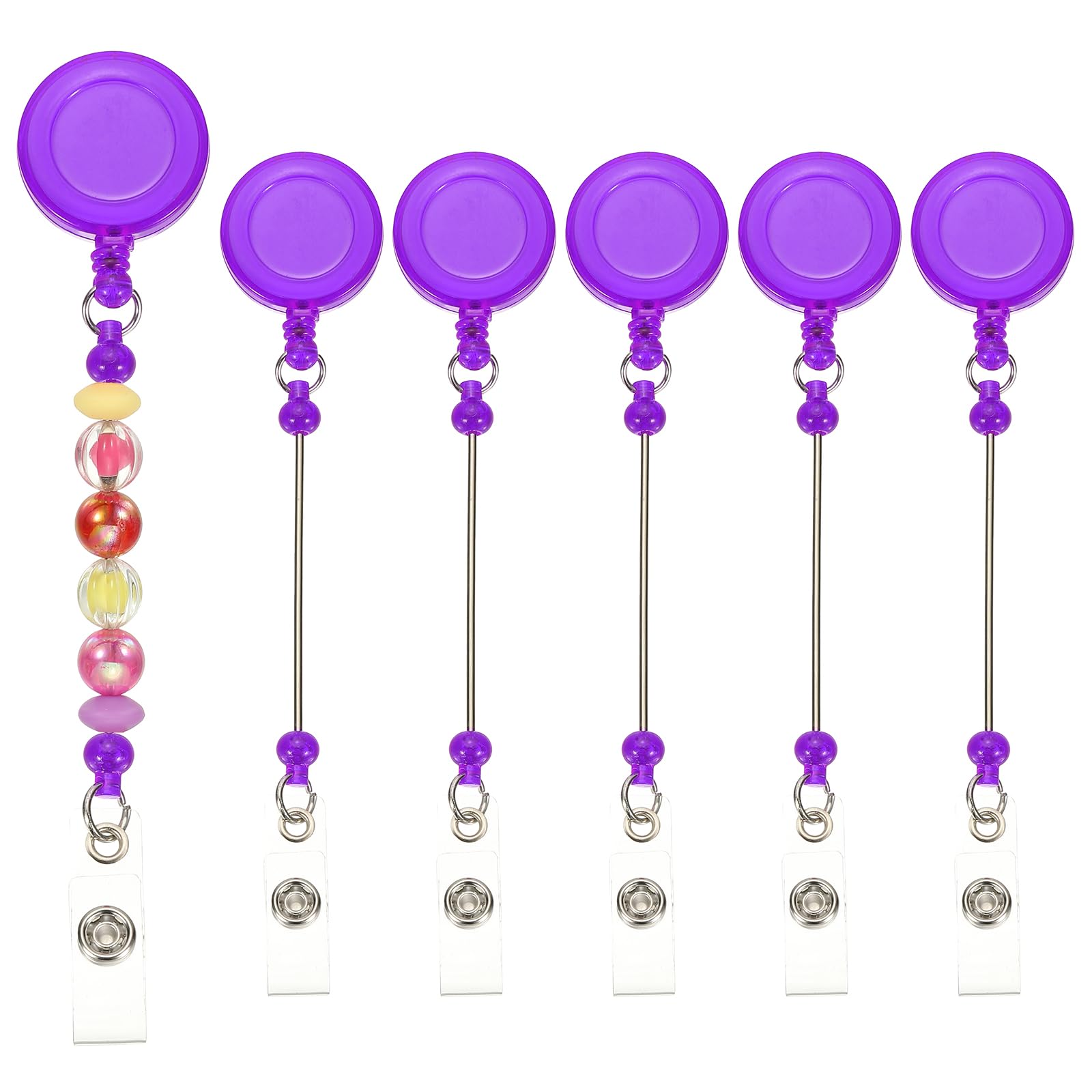 PATIKIL Beadable Badge Reels