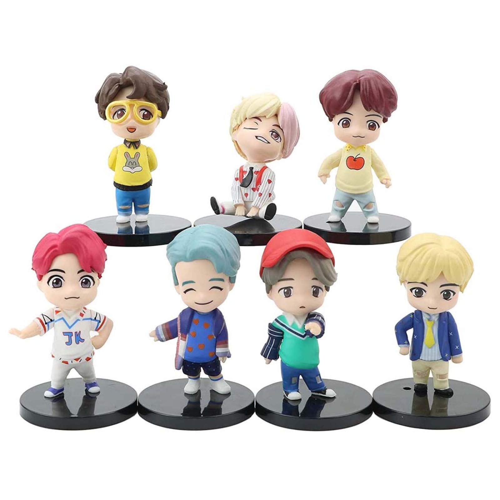 Amazon.co.jp: 7PCSBTSミニドールドールデラックスフィギュアプレイ