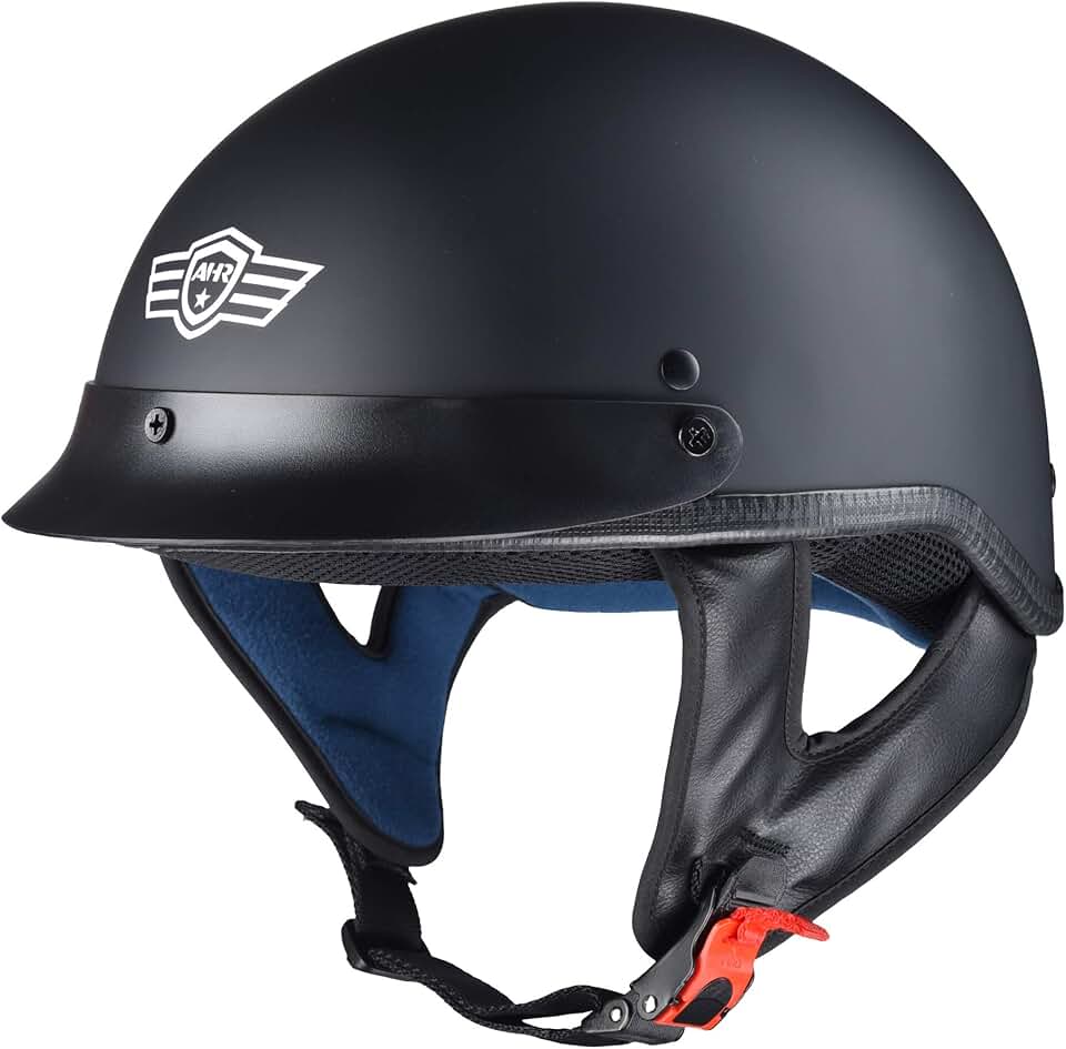 half helmet with speaker pockets