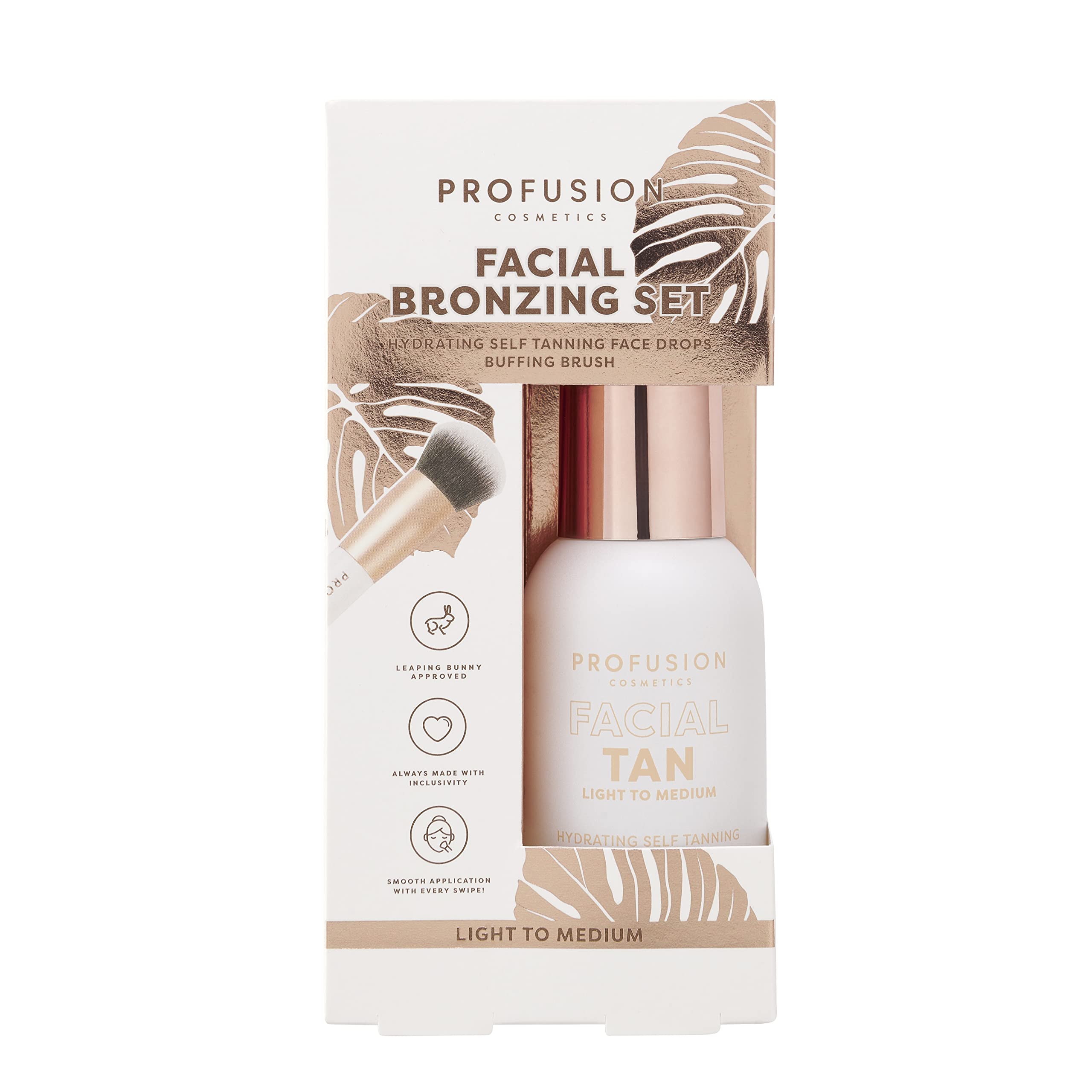 Profusion Cosmetics Facial Bronzing Set for Light to Medium Skin Tones, Get Radiant Complexion and Natural Result with Moisturizing Formula, Raise Your Beauty Routine with Premium Makeup Kits