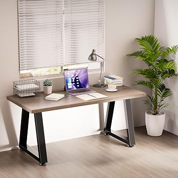 Set of 2 Industrial Metal Coffee Table Legs,T-Type,30×41.5cm