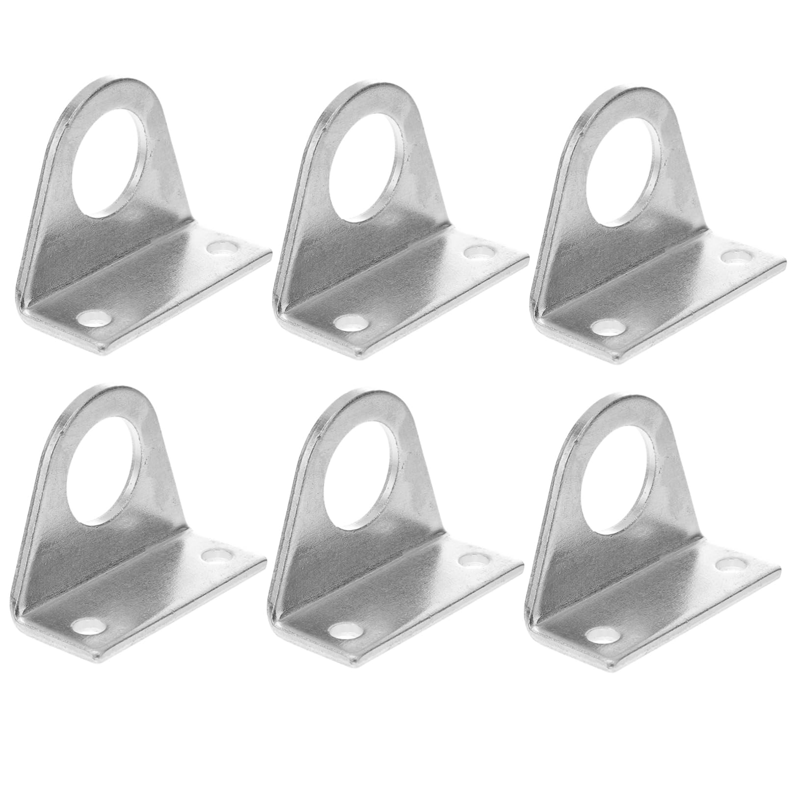 3 Paare U-Klemme für Zylinderstange Halterung für pneumatische Zylinder pneumatischer Zylinder Luftzylinder Zylinderhalterung pneumatische Teile Edelstahl 304 Silver