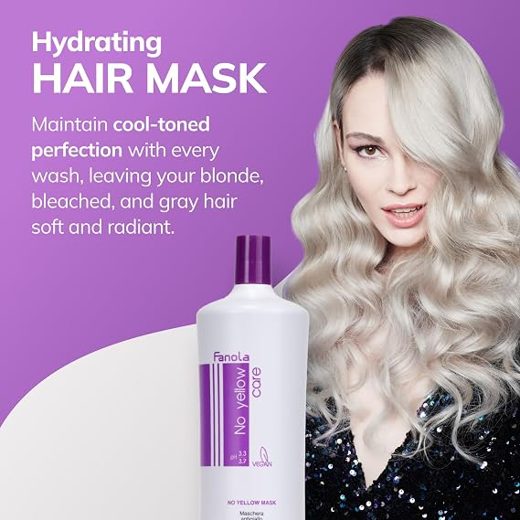 Fanola No Yellow Shampoo Bund مع عدم وجود قناع أصفر