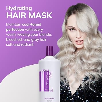 Fanola No Yellow Shampoo Bund مع عدم وجود قناع أصفر