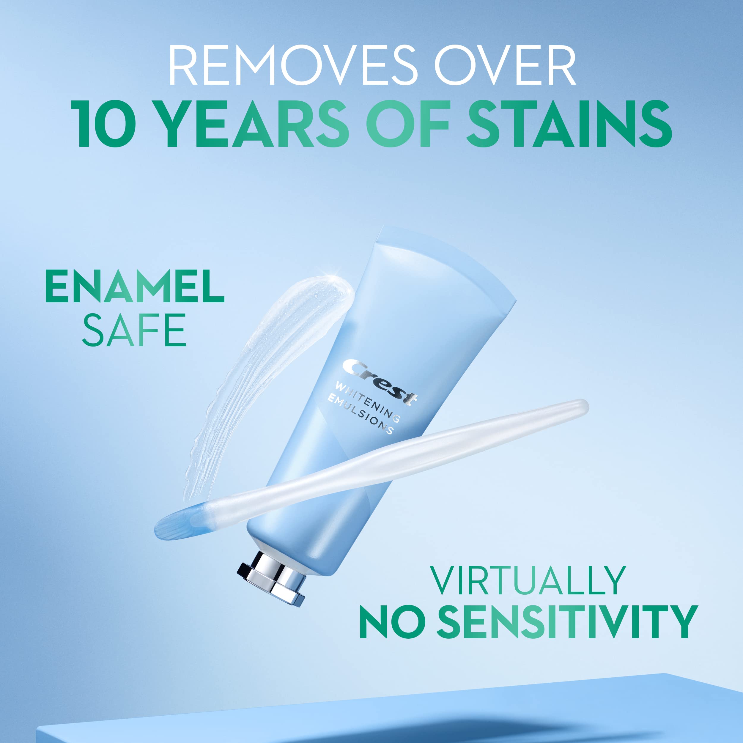 Crest Whitening Emulsions + Bad Breath Germ Kill LeaveOn Teeth