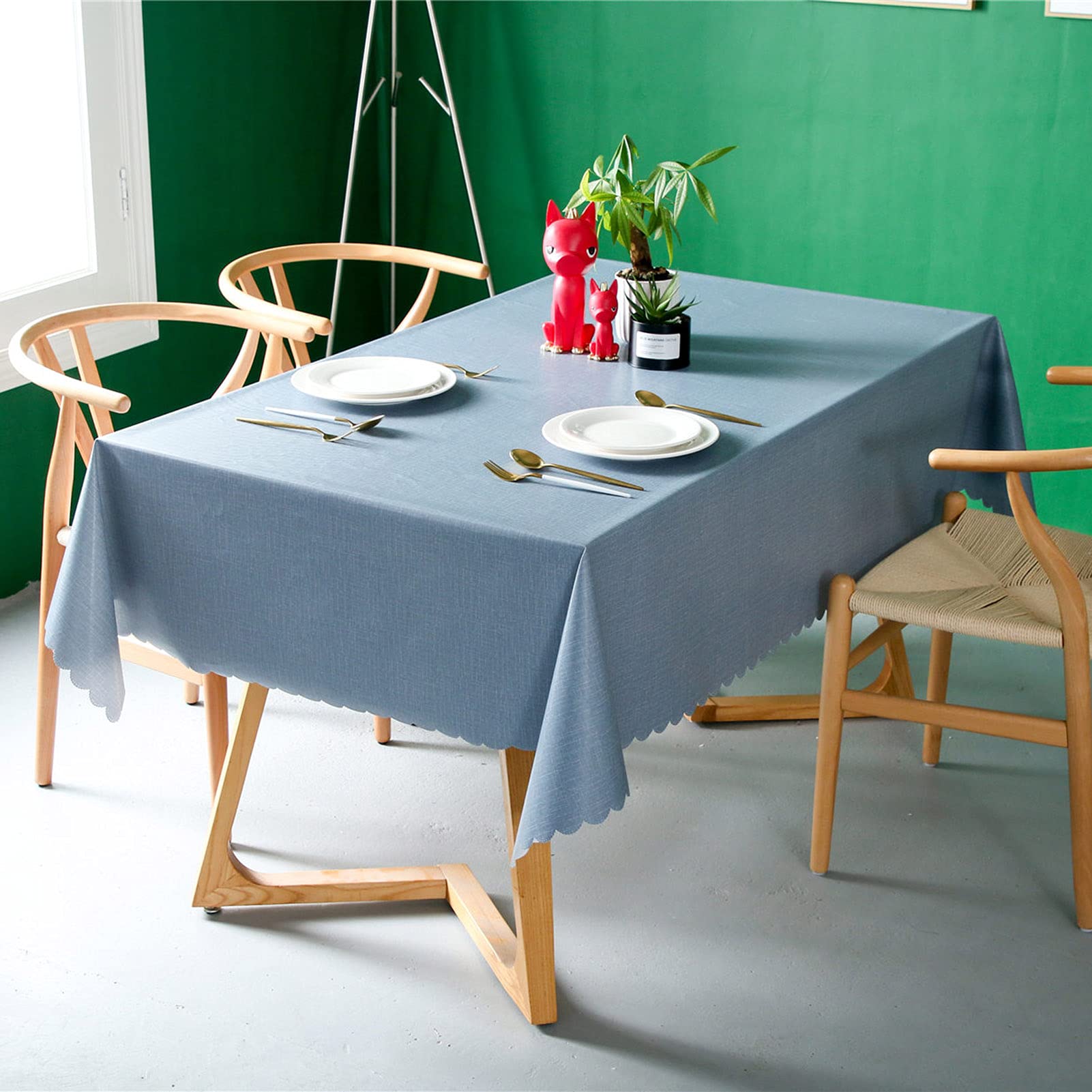 NLMUVW Vinyl-Tischdecke – 100% Wasserdicht & ölfest, Ideal Für Küche Und Garten