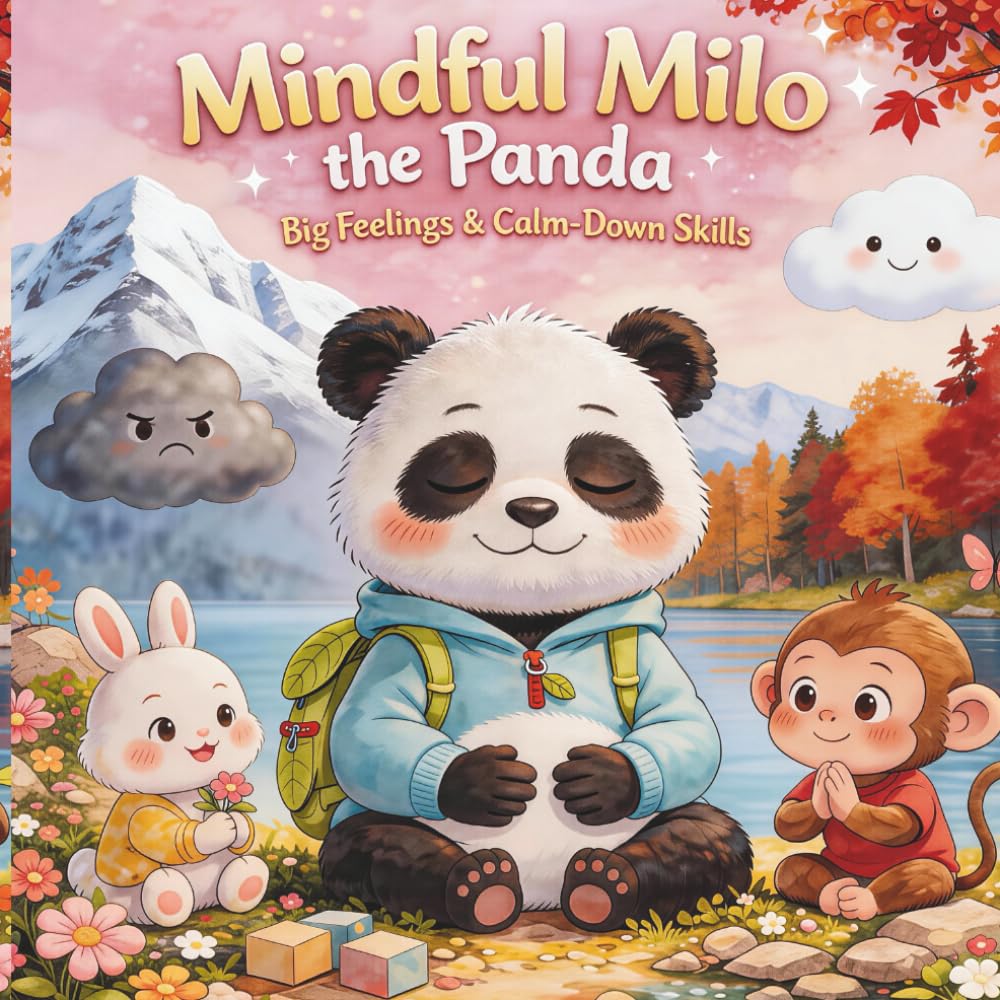 Mindful Milo the Panda-Big Feelings & Calm-Down Skills: 12 Social-Emotional Learning (SEL) Stories + Simple Breathing Tools, Coping Skills & Practice Pages for Kids Ages 4–8