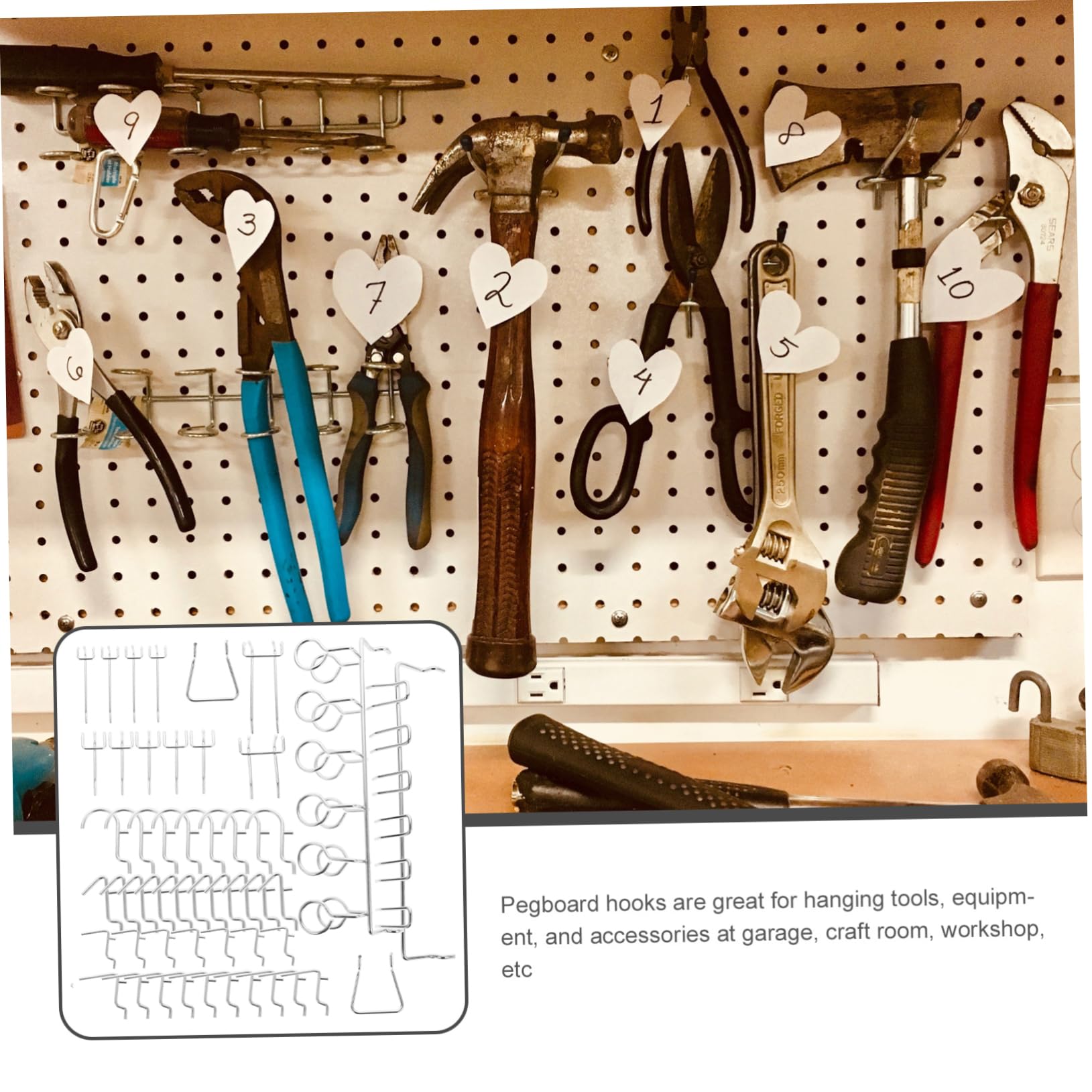 Crochets Métalliques pour Suspendre les Vêtements, Lot de 1 Set de Fer