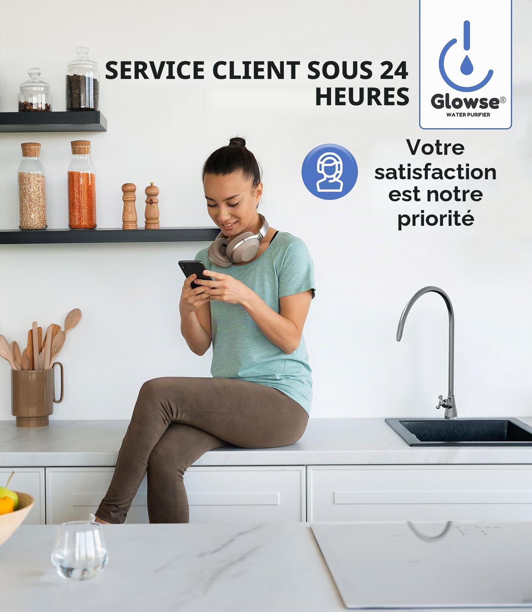 PR501 Système Filtration Eau 5 Étapes Ultrafiltration, Sous Évier