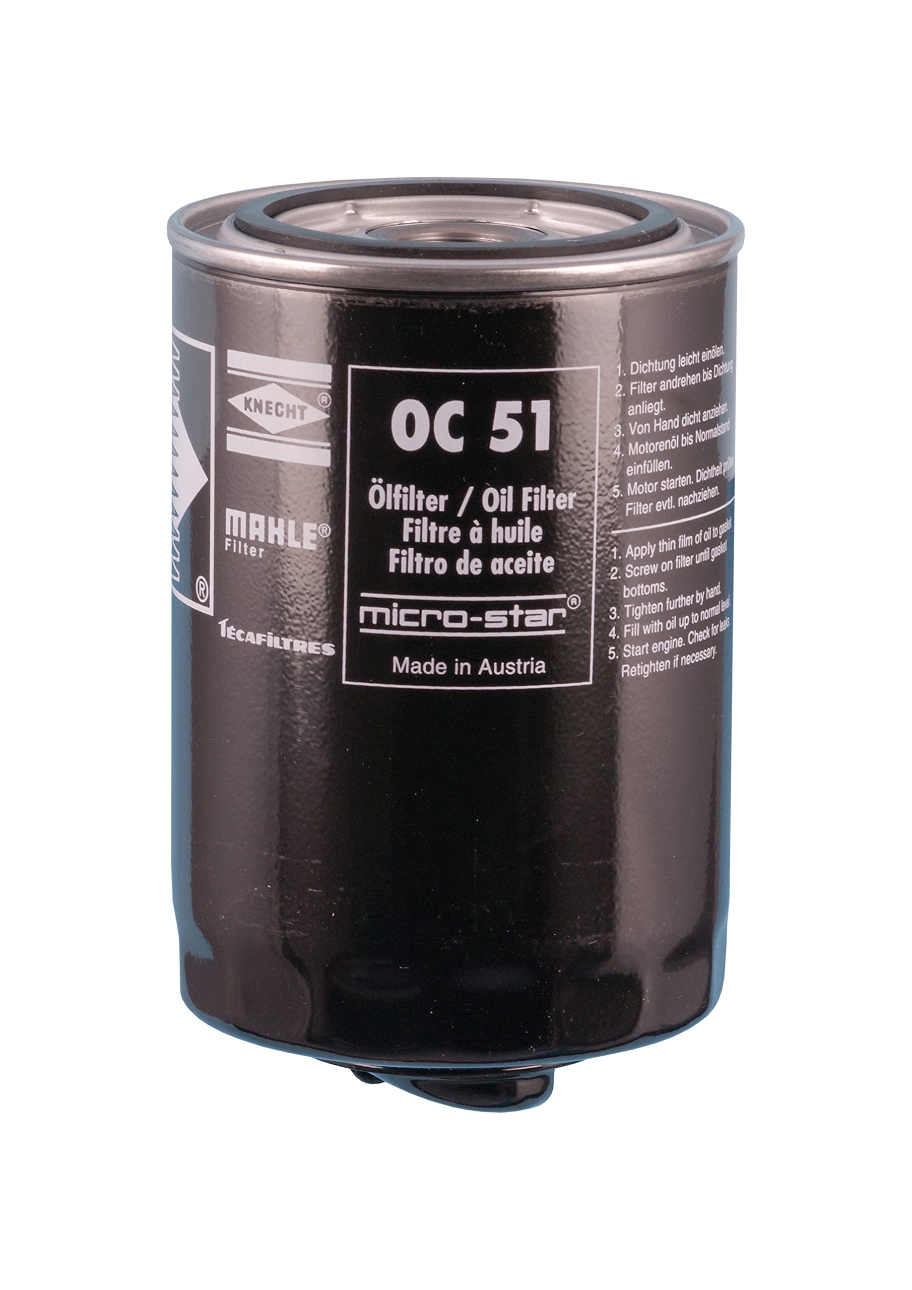 Filtro Olio Motore Knecht OC 51 – Originale, Compatibile Con VW, SEAT, Audi
