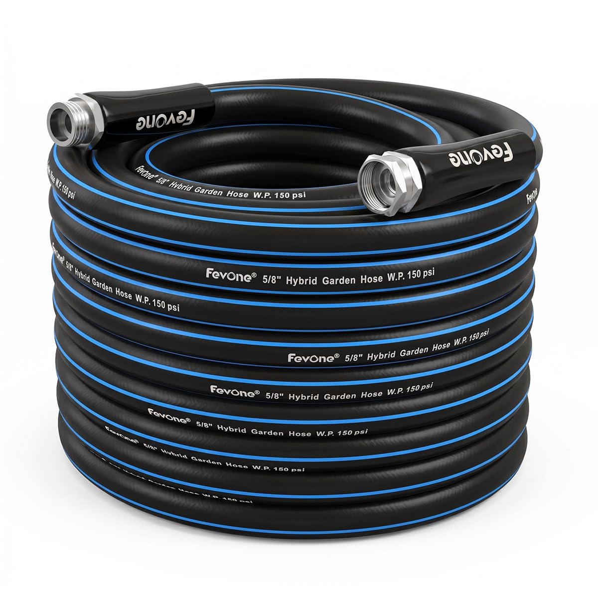 Fevone 50 ft Garden Hose, Hybrid Polymer