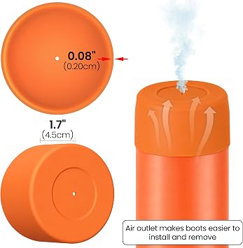 Linkidea 2 Pack Silicone Bottle Boot for Owala FreeSip Kids Bottle 16oz