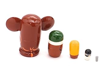 Amazon.co.jp: ミニ マトリョーシカ 5個組 「極小