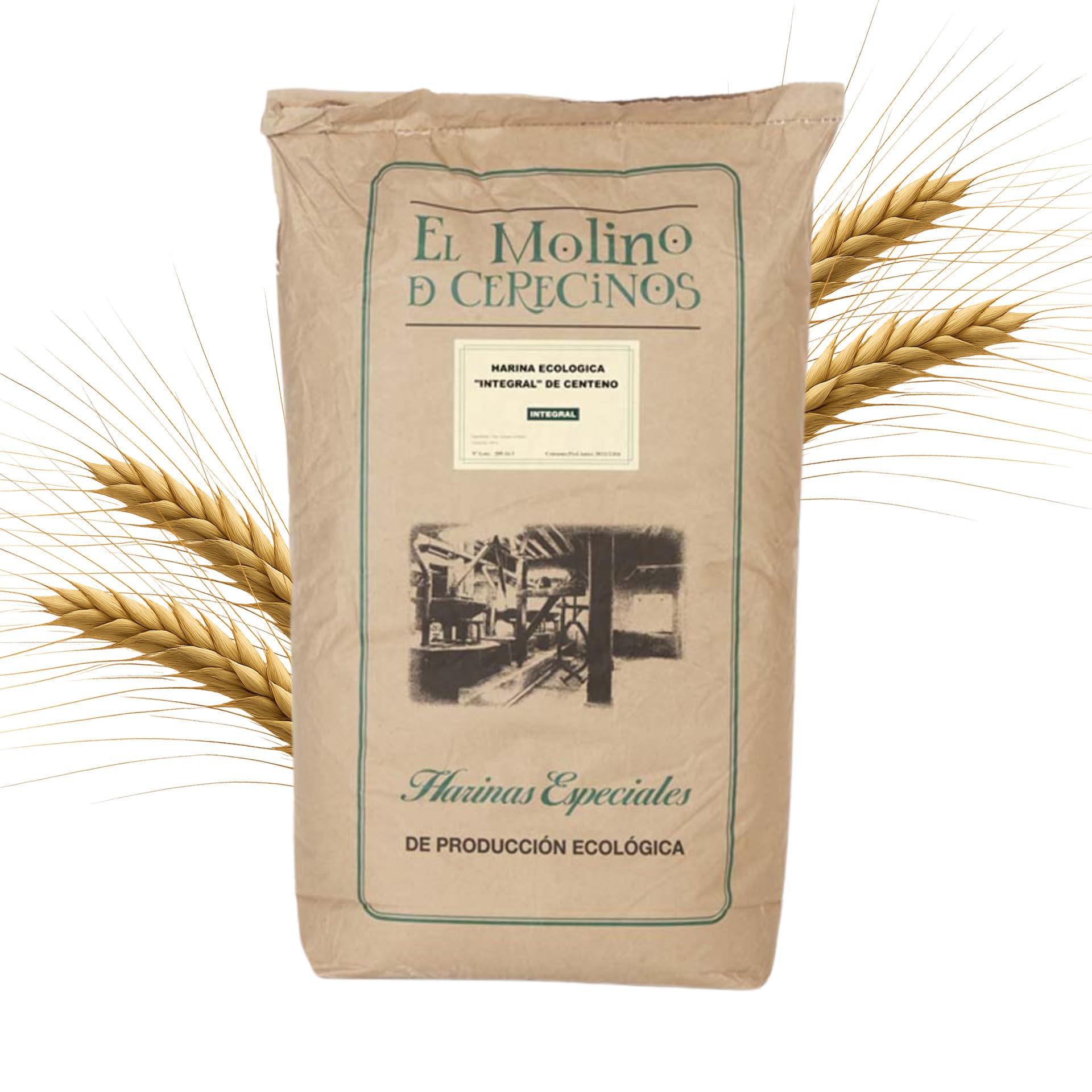 Harina De Centeno Ecológica Integral 25Kg | Rico en Fibra y Minerales que Aumenta la Saciedad | Ideal para Pan De Centeno Integral Puro Y Recetas Saludables | Harina De Centeno, Aroma y Sabor