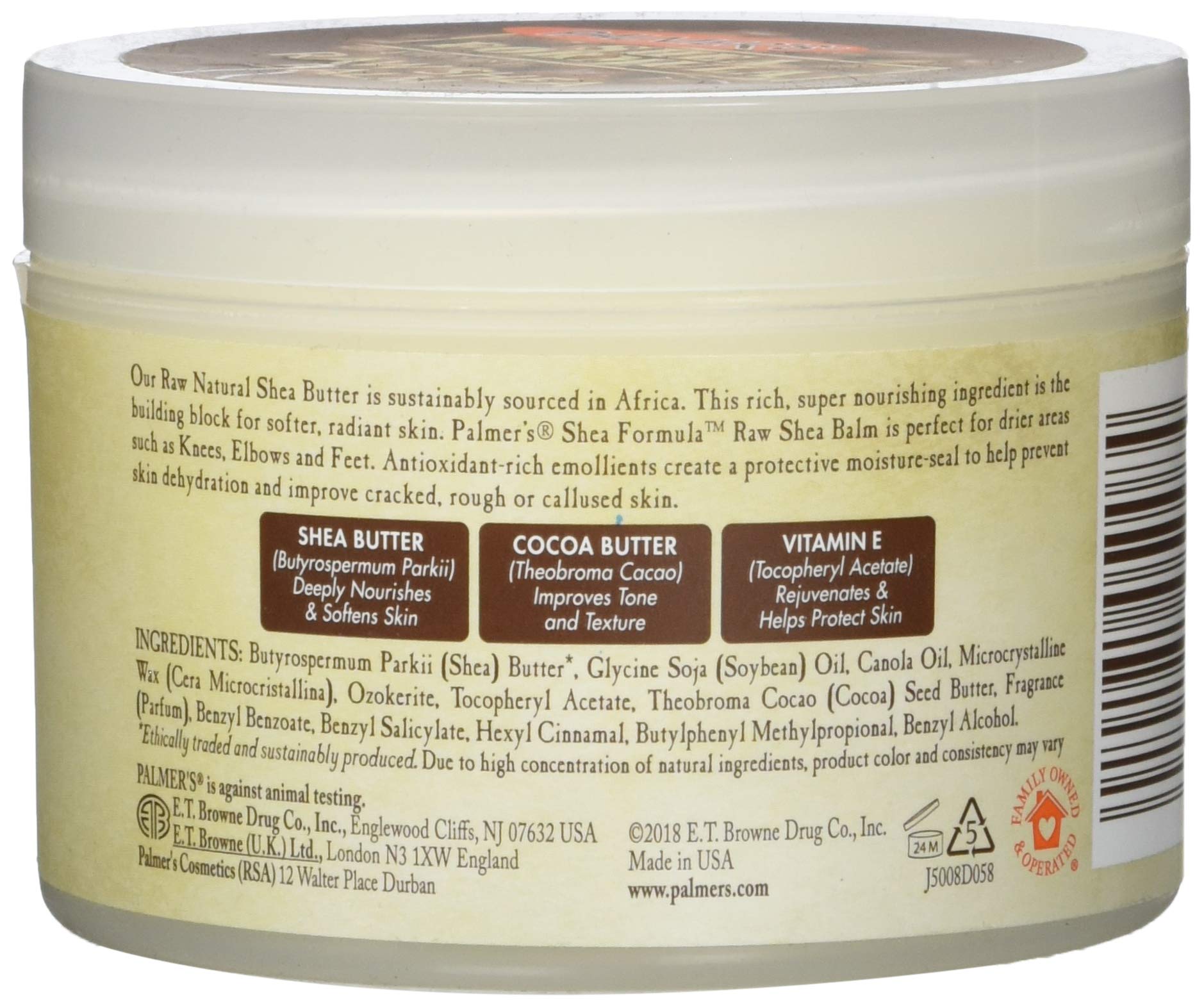Palmer's Shea Formula Raw Shea Balm, 7.25 Ounce
