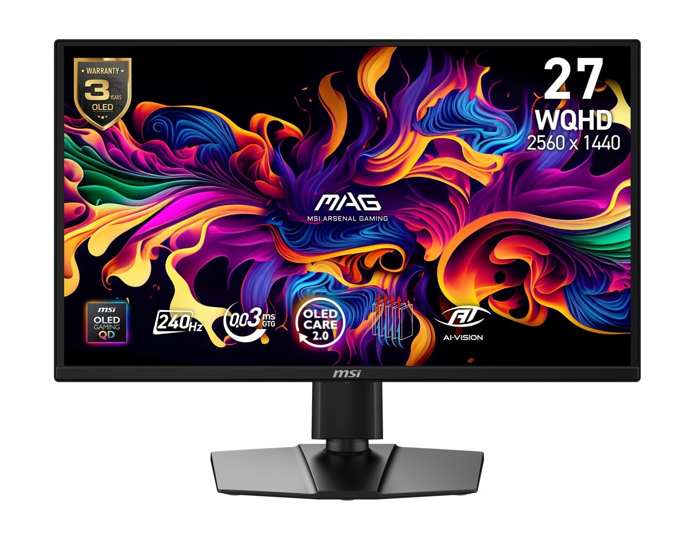 MSI MAG 272QP QD-OLED X24 Gaming Monitor 26,5 Zoll WQHD