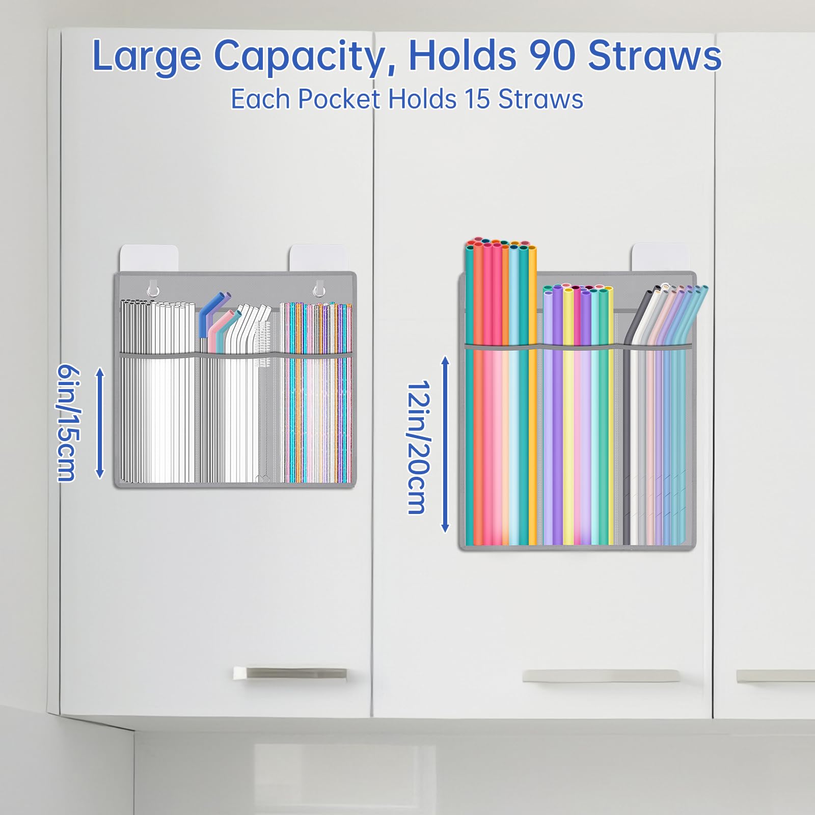 Organize Your Straws - NiHome Hanging Organizers -2 Organize Your Straws - NiHome Hanging Organizers -2