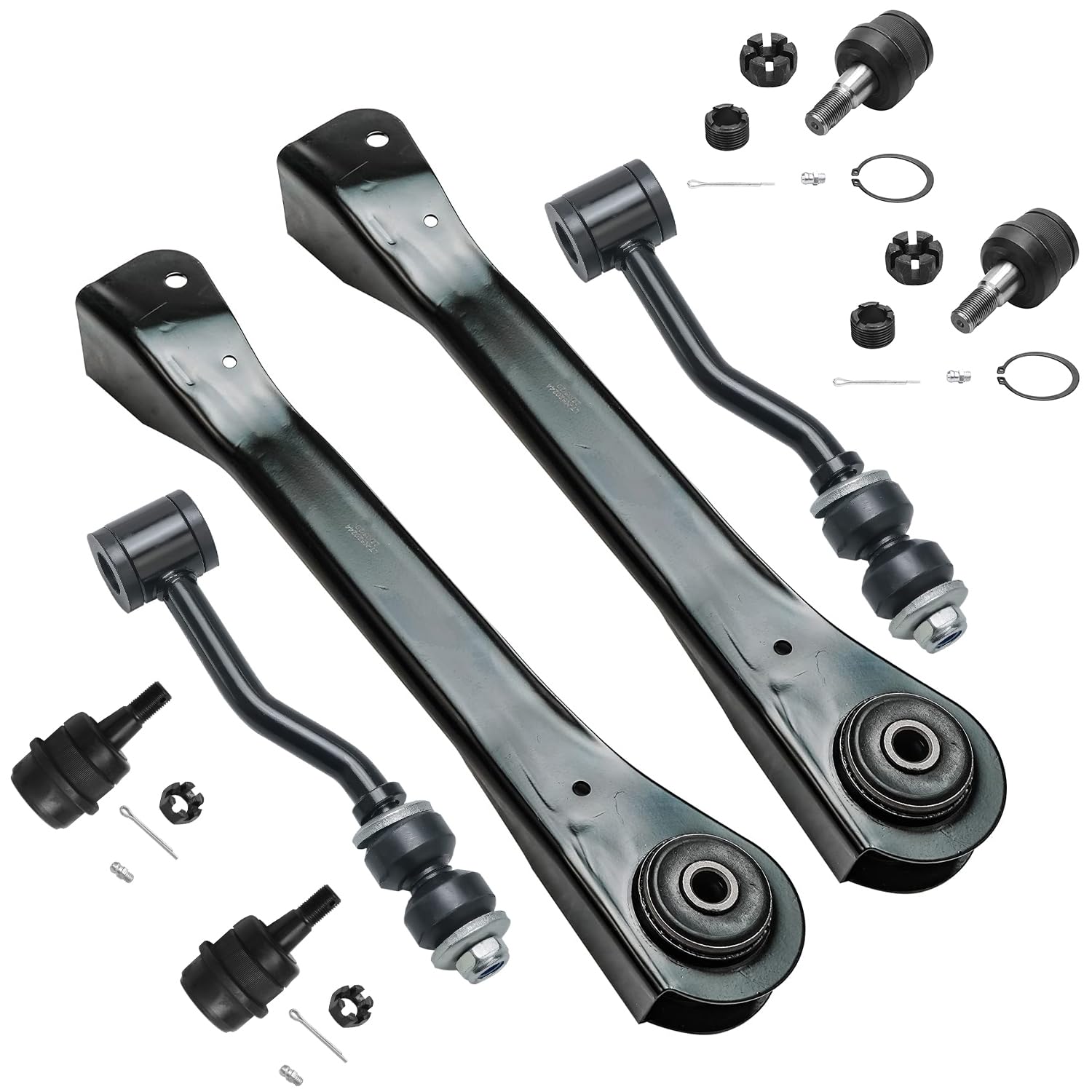 Detroit Axle - 8pc Front End Control Arms Kit for 1991-2001 Jeep Cherokee