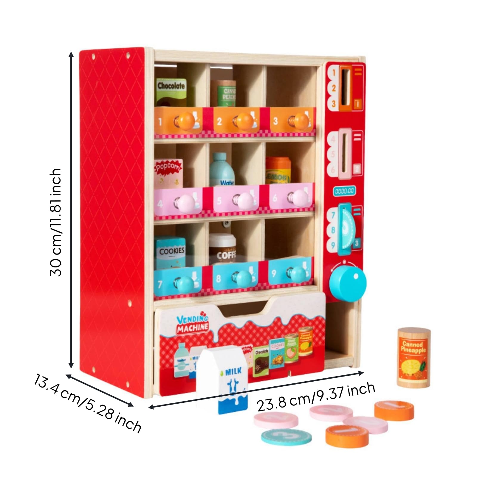 Máquina Expendora Juguete Educativo | Divertido, Didáctico, Máquina Expendora Comida Juguete, para Guarría, Casa