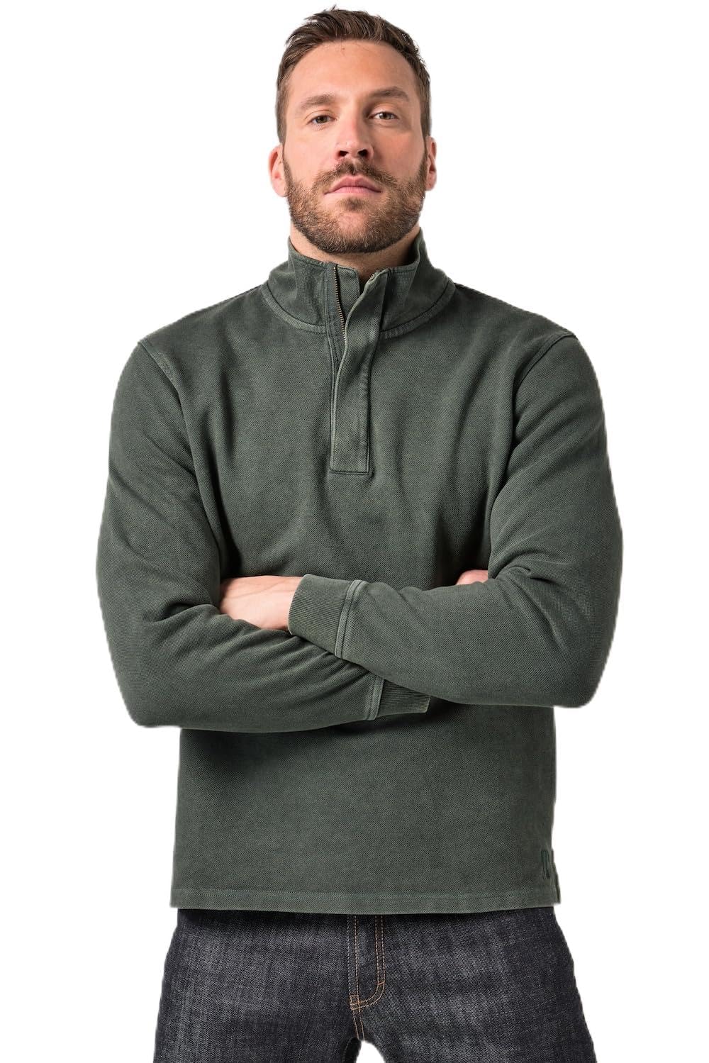 Sweattroyer JP 1880 pull col montant zippé manches longues - 5