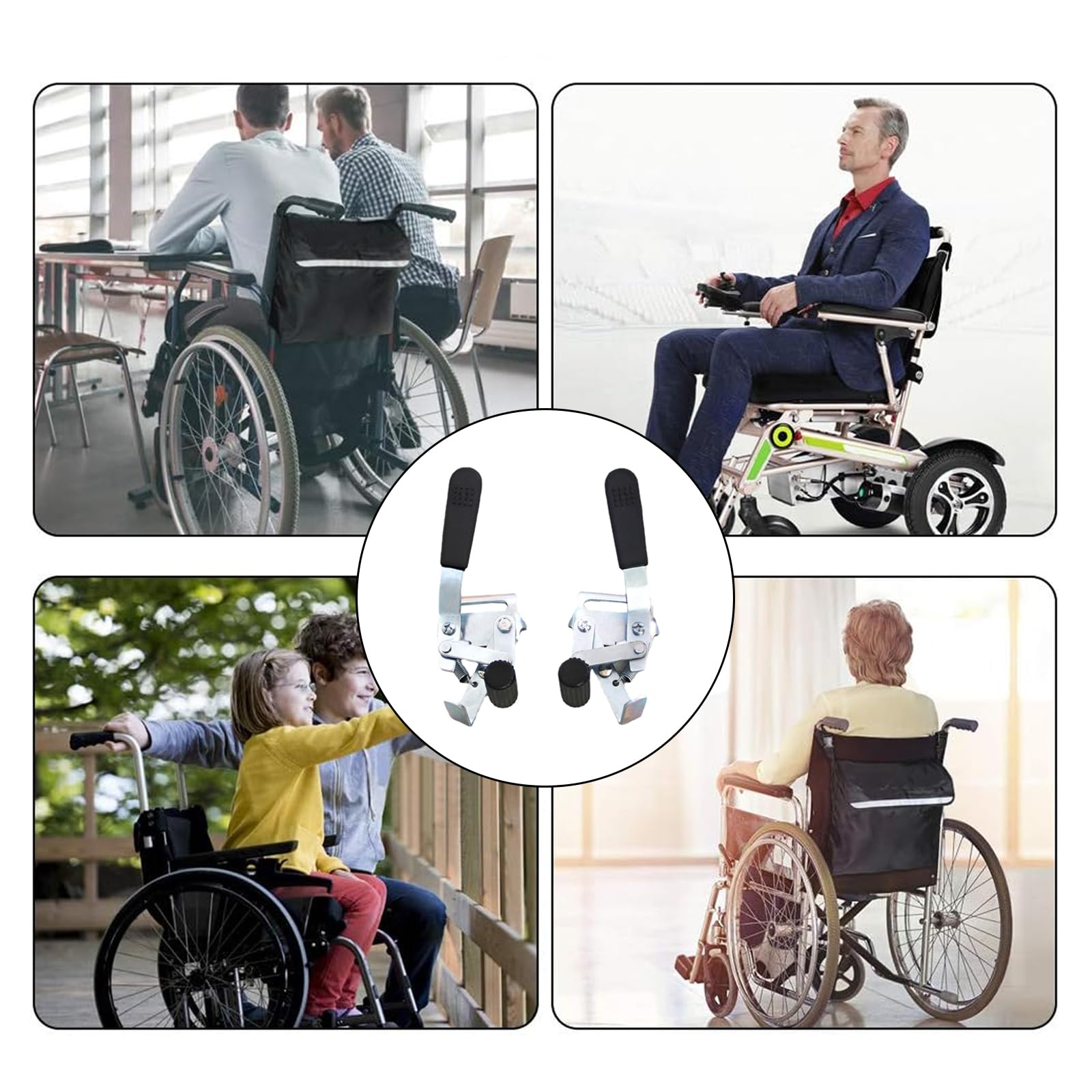 Freno para silla de ruedas,accesorios para silla de ruedas,accesorios para silla de ruedas con tornillo lateral para uso doméstico y venta de sillas de ruedas,Freno manual para silla de ruedas