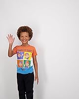 Vista 5 de Blippi Paquete de 3 camisetas para niños pequeños y pequeños, azulnaranjaverde