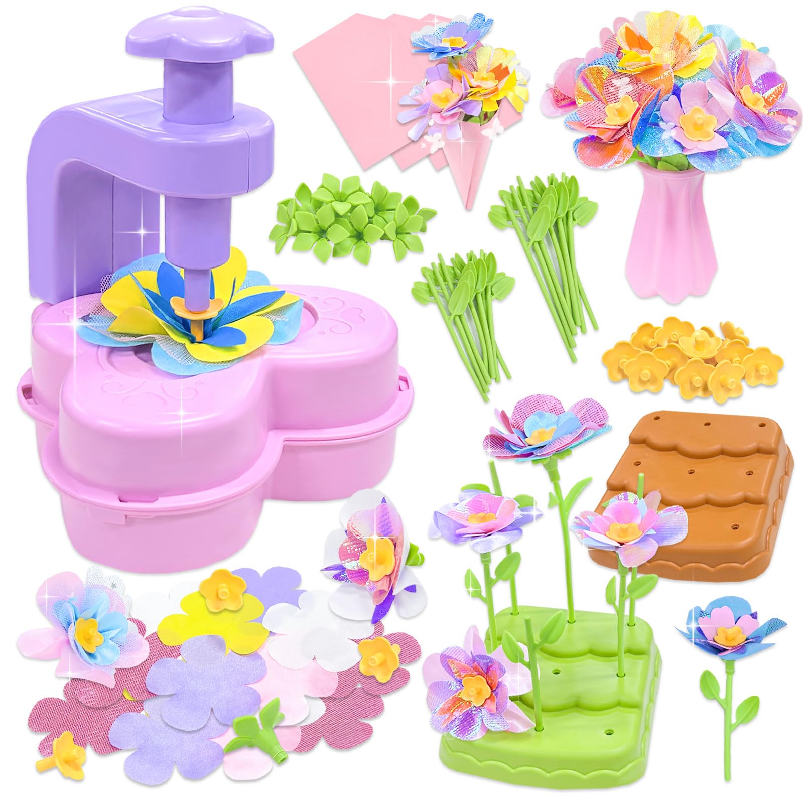 Amazon.co.jp: VBACALA 花 ブロック DIY 花束おもちゃ 184点 組み立て