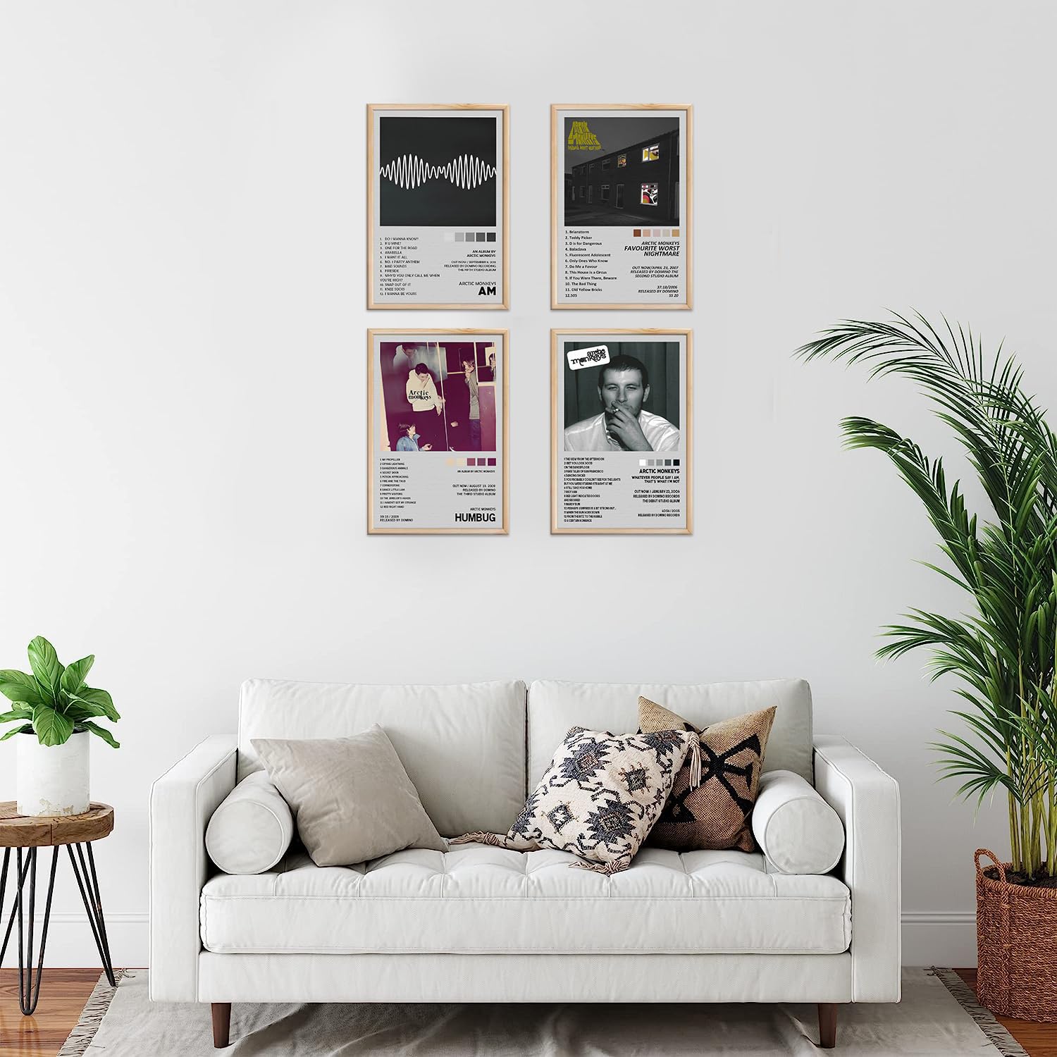omle Arctic Monkeys Posters Music Album Cover Posters Print Set of 4 Room Aesthetic Canvas Wall Art for Girl and Boy Teens Dorm Decor 8x12 inch Unframed - Image 2