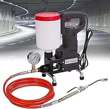 High Pressure Grouting Machine 1100W Electric Grouting Injection Pump Leak Stoppage Machine Pour Machine Construction Crack Filling Machine Mortar Perfusion Machine