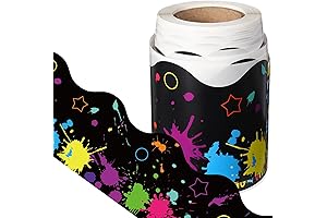 Tenare Glow Bulletin Board Borders: Illuminate Your School Supplies with Neon Brilliance