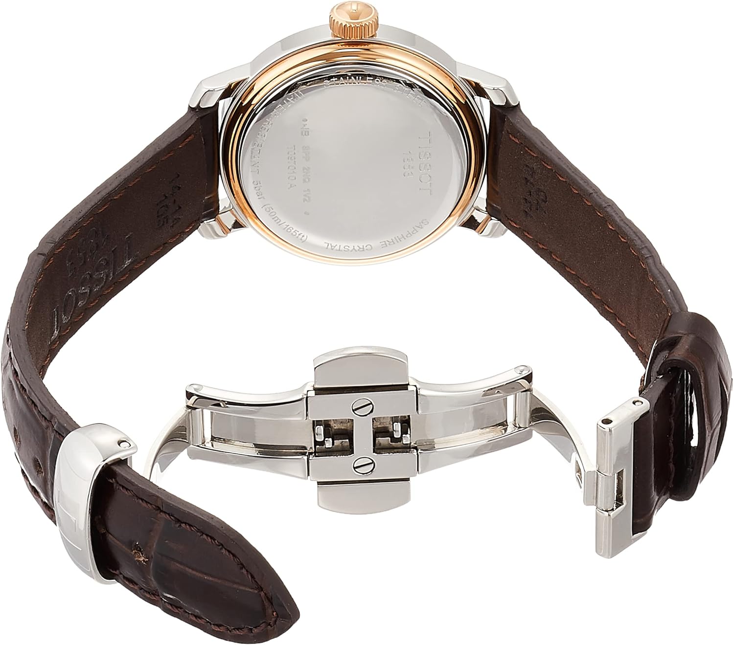 Tissot Orologio Analogico al Quarzo Svizzero Donna con Cinturino in Pelle T0970102611800 Tissot Orologio Analogico al Quarzo Svizzero Donna con Cinturino in Pelle T0970102611800