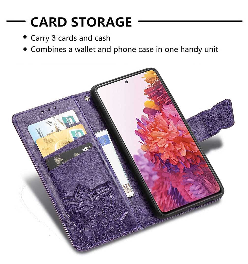 PHASE Cover Pelle per Huawei Honor 70 5G, Portafoglio PU Pelle Slot Schede, Custodia Cavalletto Stile Libro Chiusura Magnetica, Flip Case -Oro Rosa